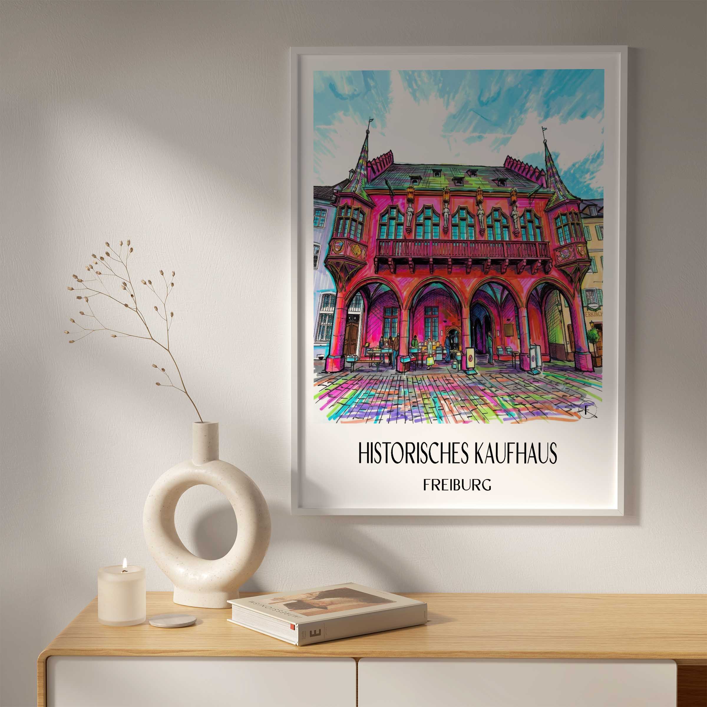 historisches-kaufhaus-freiburg-deutschland-poster-graffiti