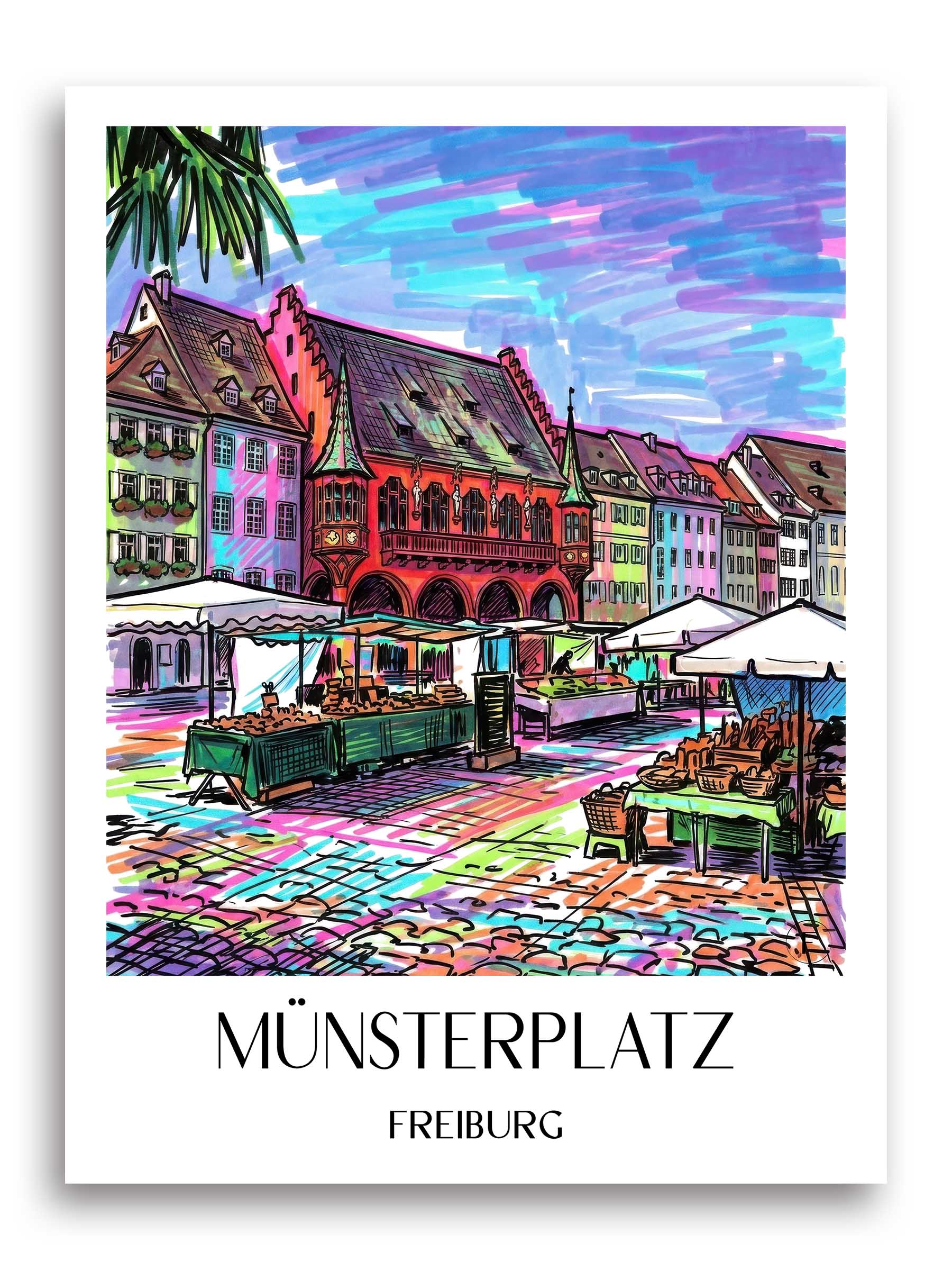 münsterplatz-freiburg-deutschland-poster-graffiti