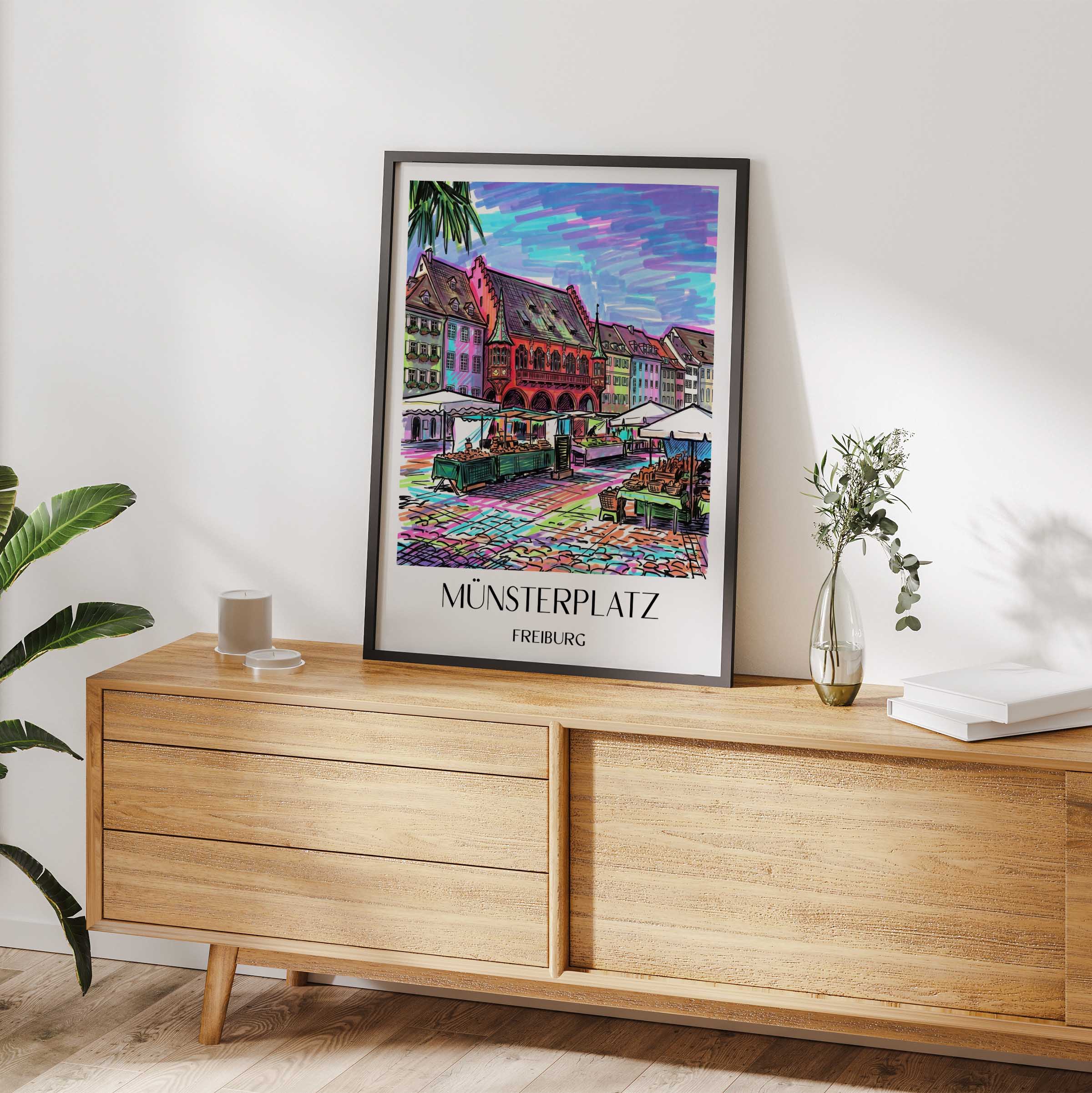 münsterplatz-freiburg-deutschland-poster-graffiti