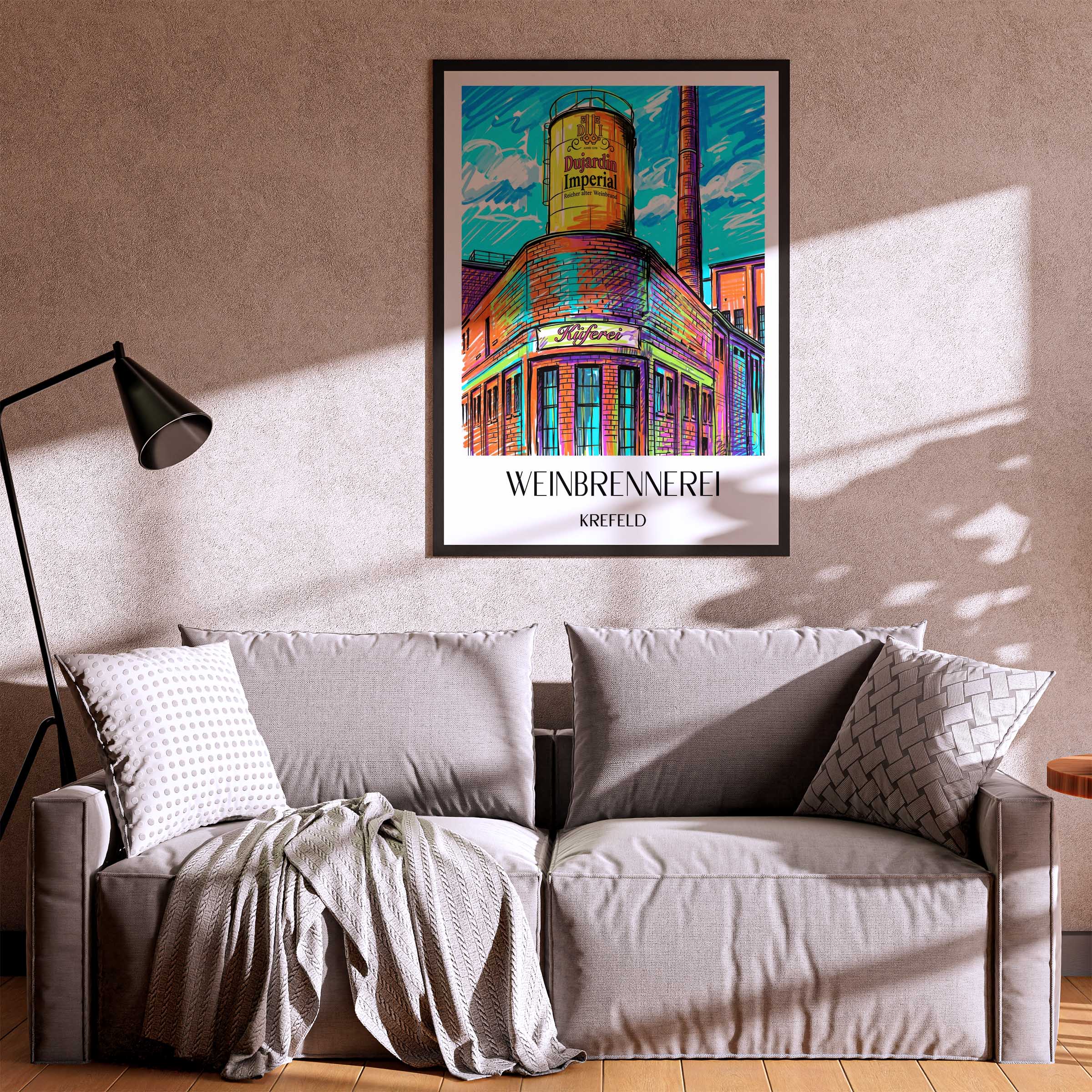 weinbrennerei--krefeld-deutschland-poster-graffiti