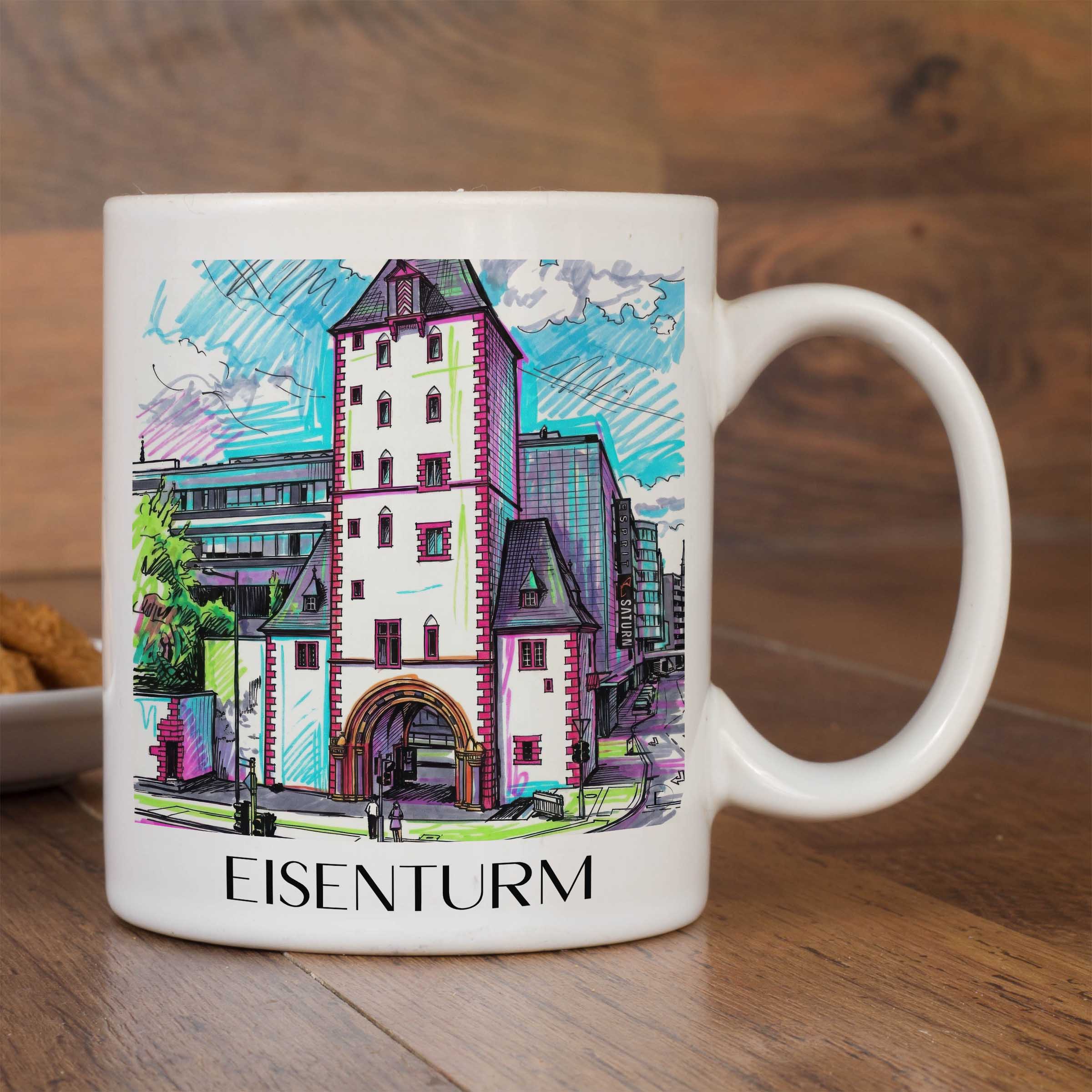 eisenturm-mainz-deutschland-kaffeebecher-graffiti