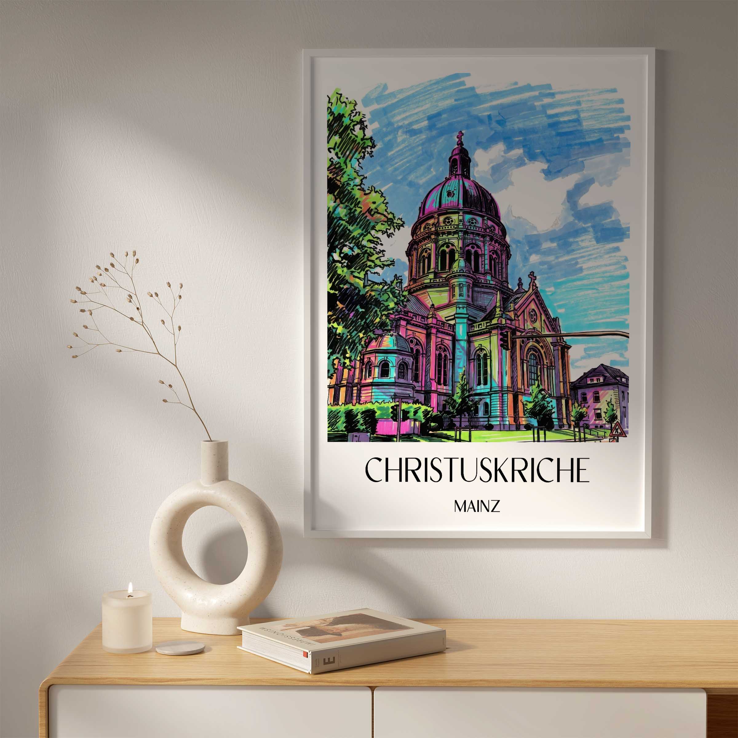 christuskriche-mainz-deutschland-poster-graffiti