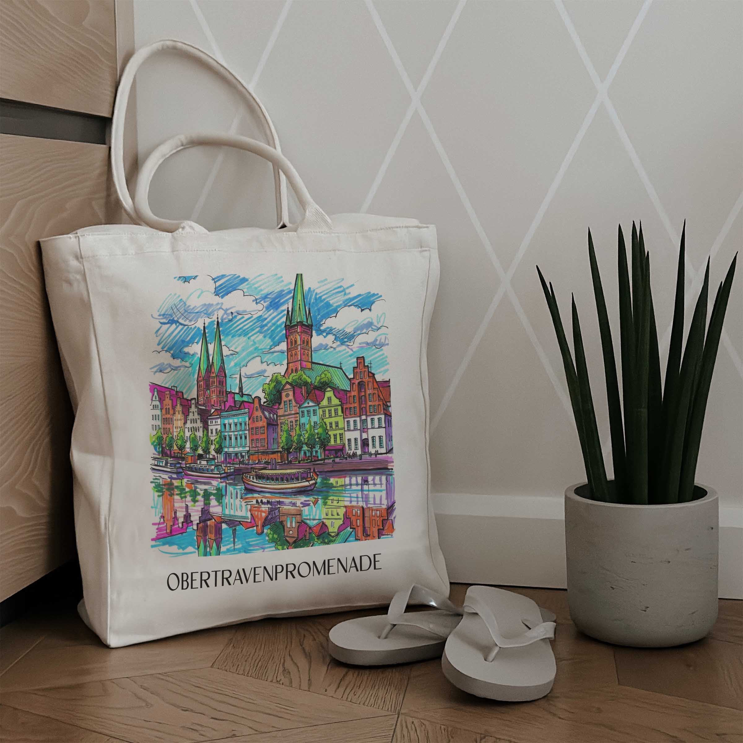 obertravenpromenade-lübeck-deutschland-einkaufstasche-graffiti