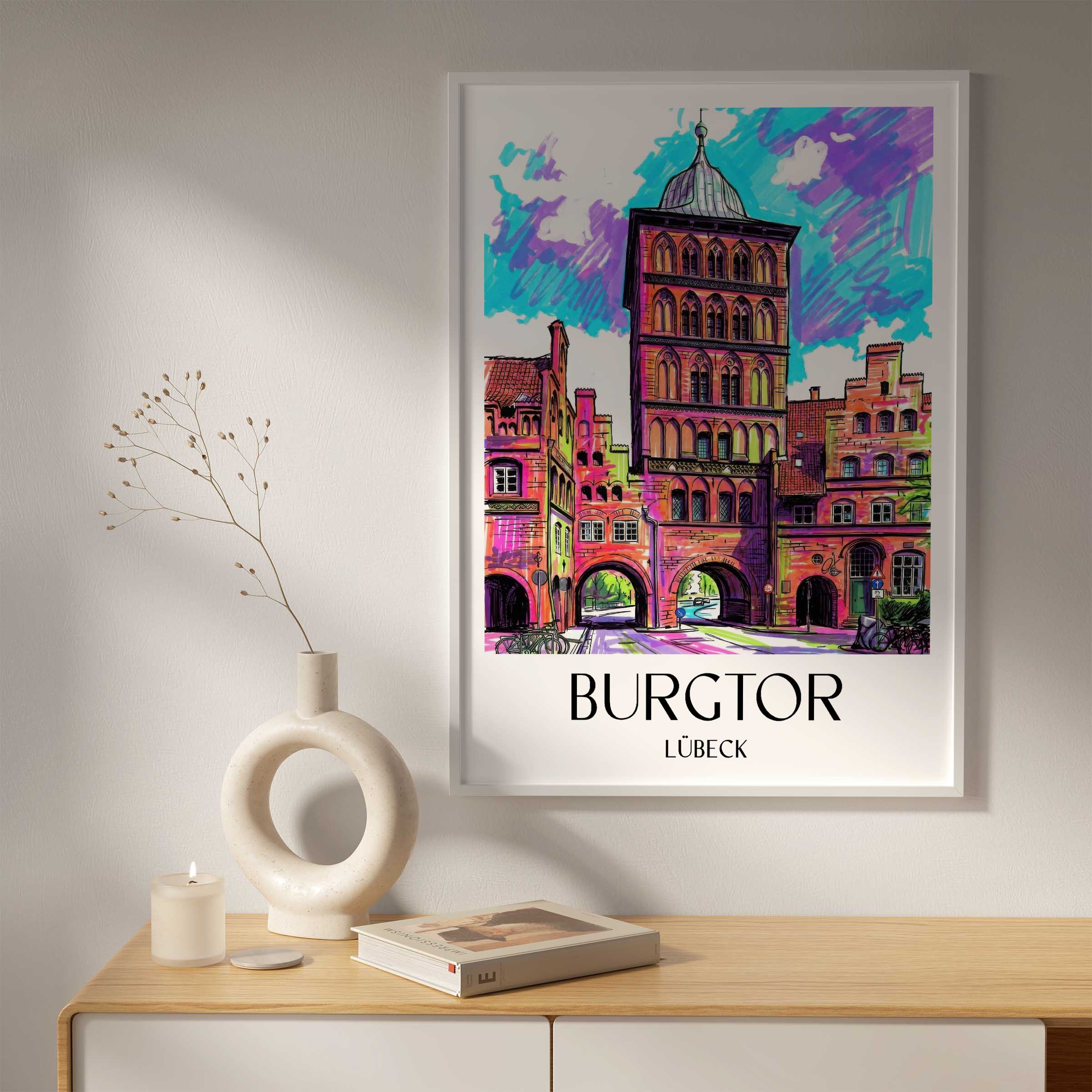 burgtor-lübeck-deutschland-poster-graffiti