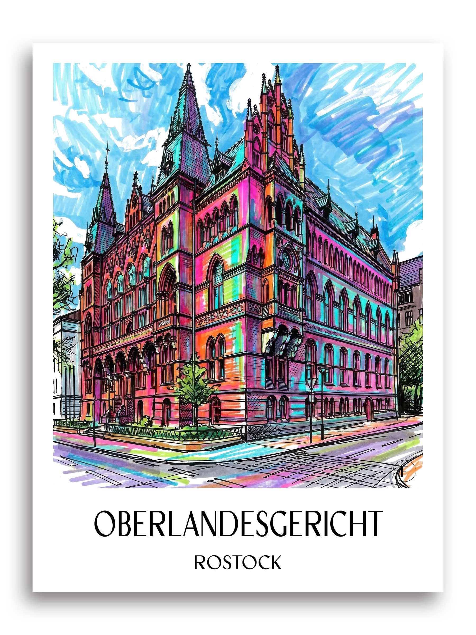 oberlandesgericht-rostock-deutschland-poster-graffiti