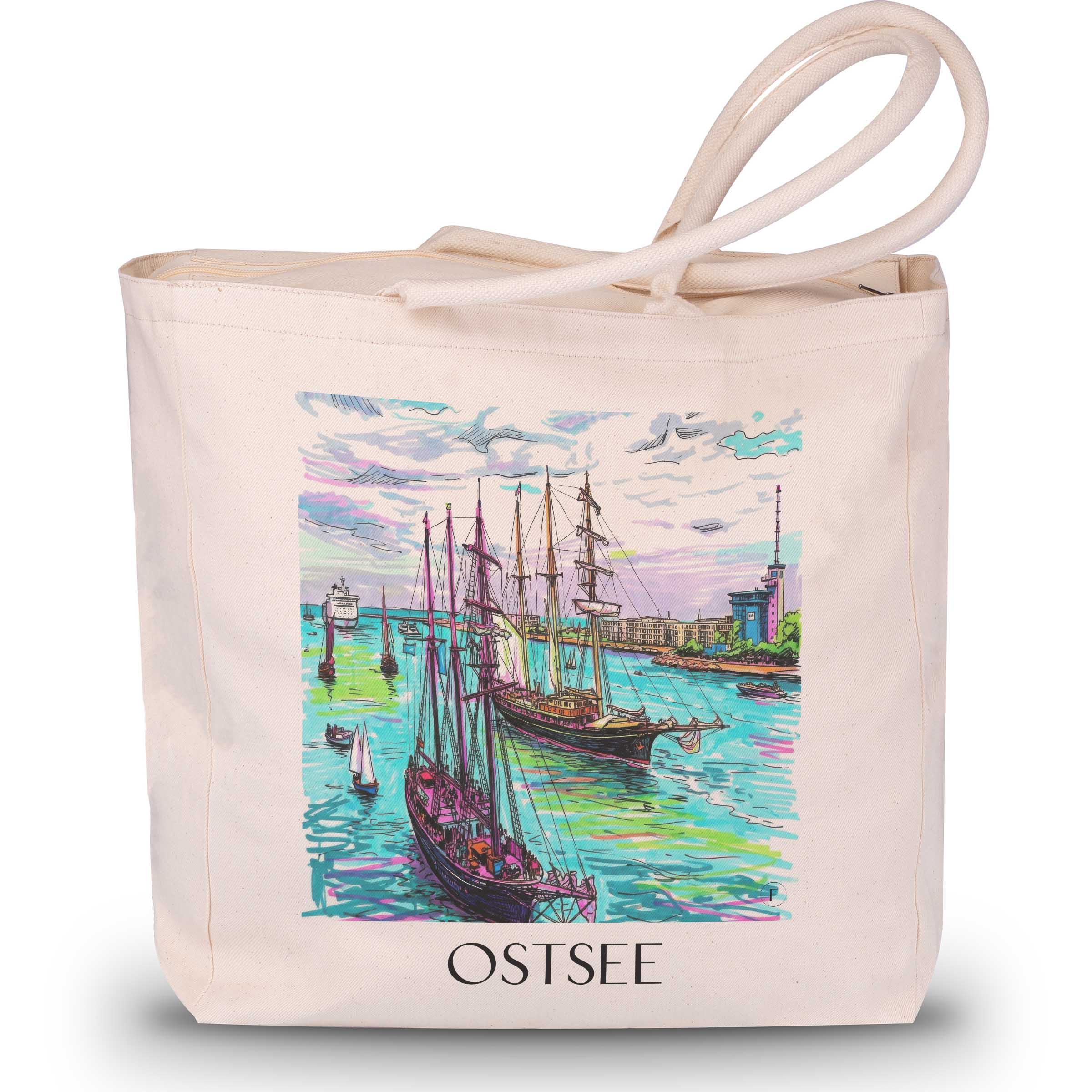 ostsee-rostock-deutschland-einkaufstasche-graffiti