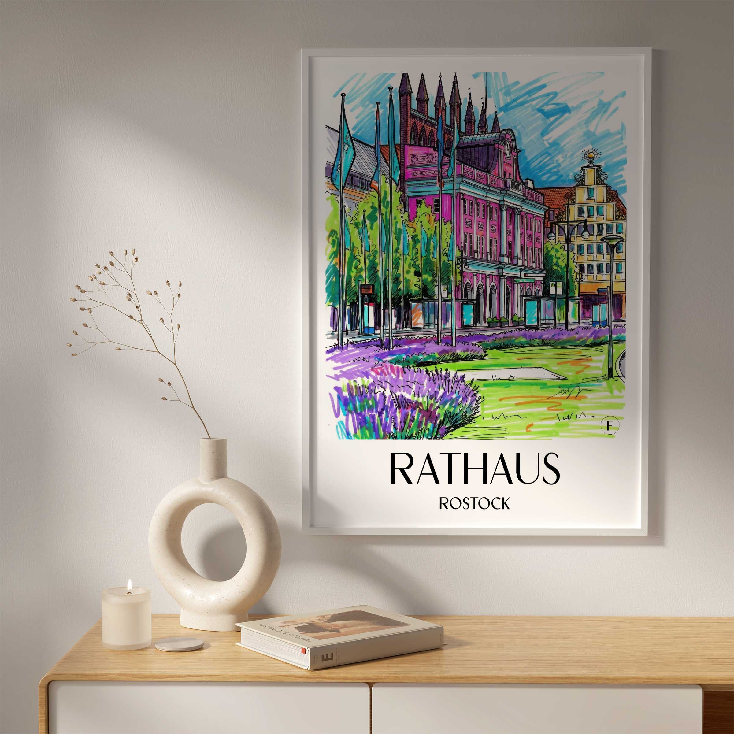 rathaus-rostock-deutschland-poster-graffiti