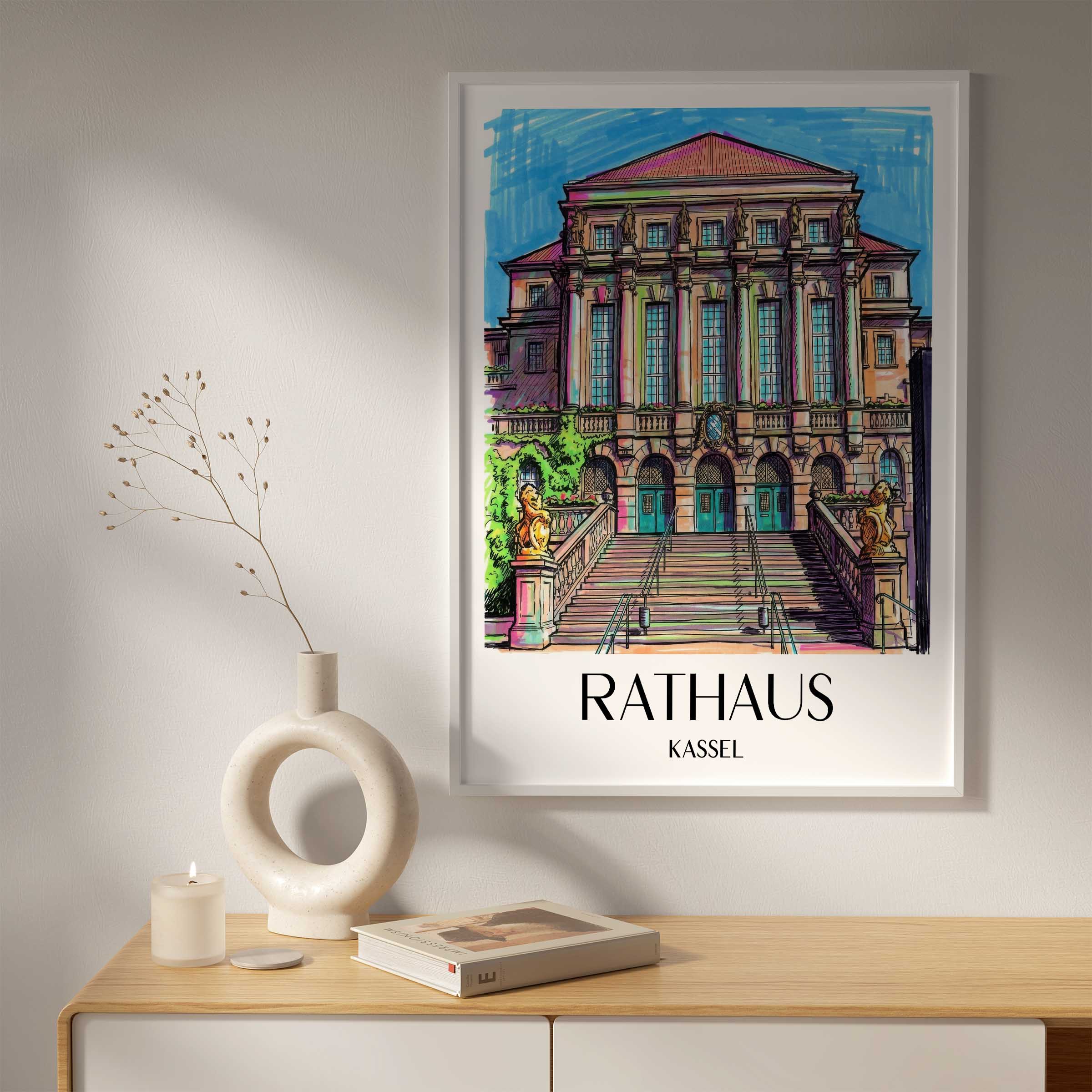 rathaus-kassel-deutschland-poster-graffiti