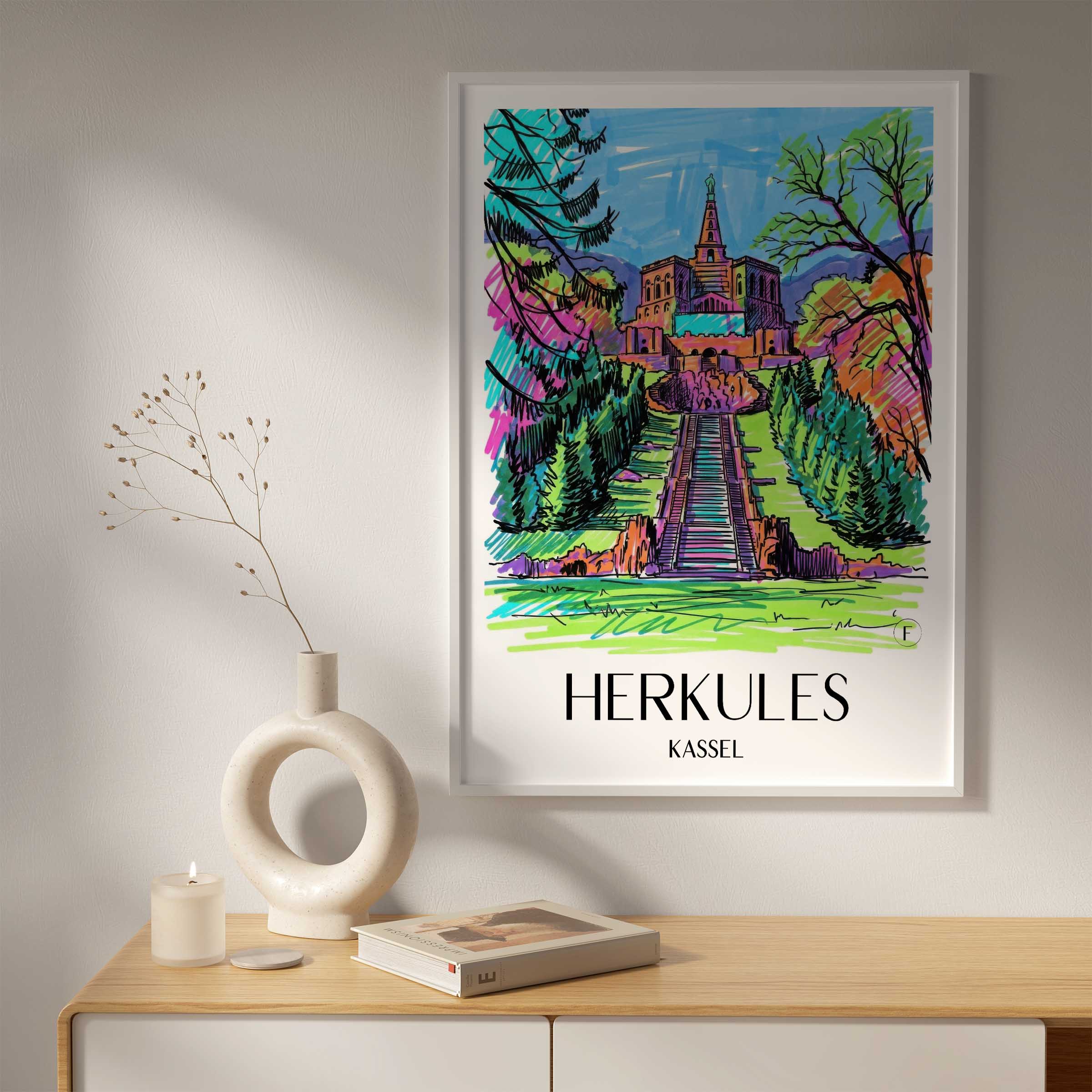 herkules-kassel-deutschland-poster-graffiti