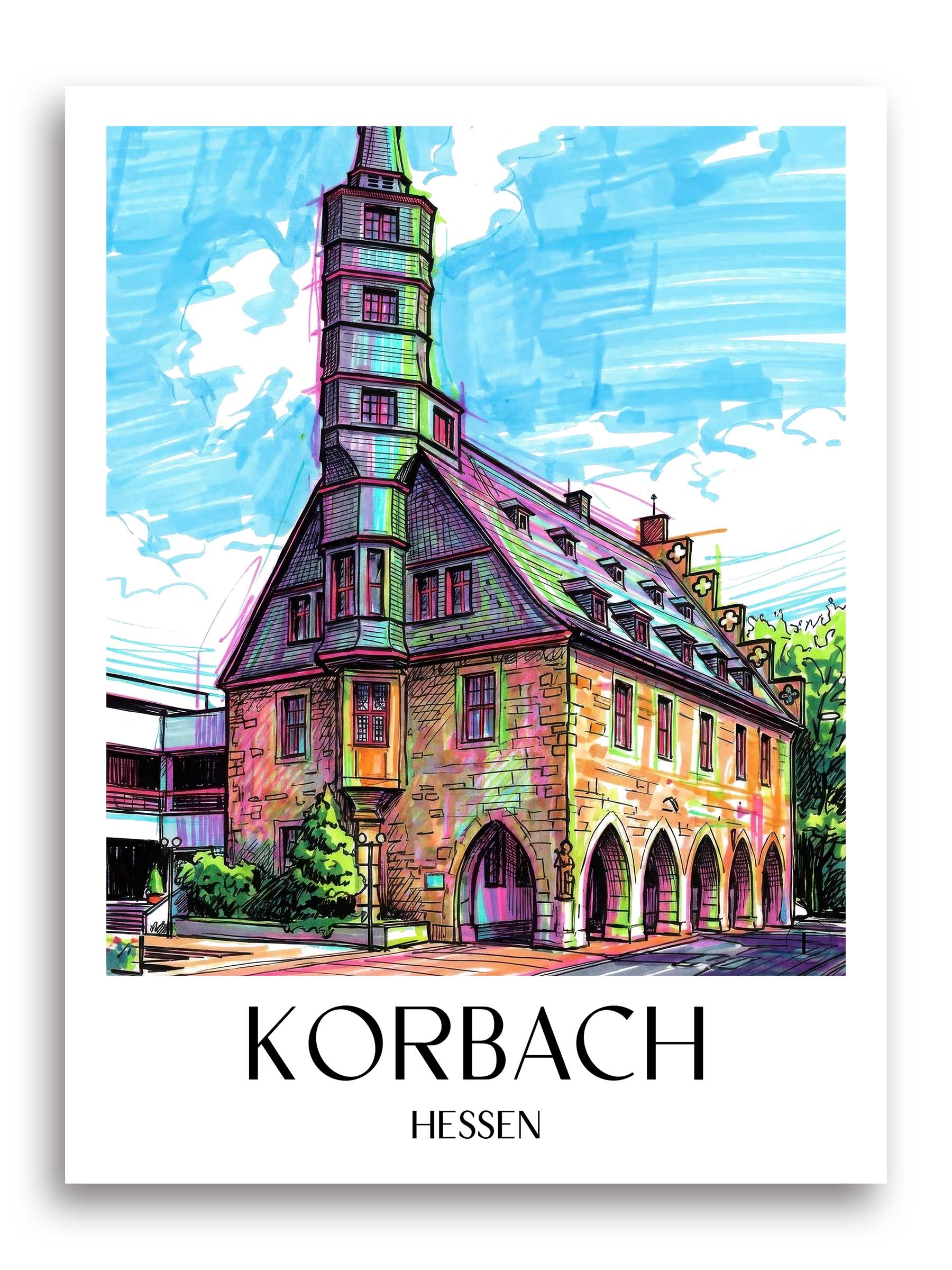 korbach-hessen-deutschland-poster-graffiti
