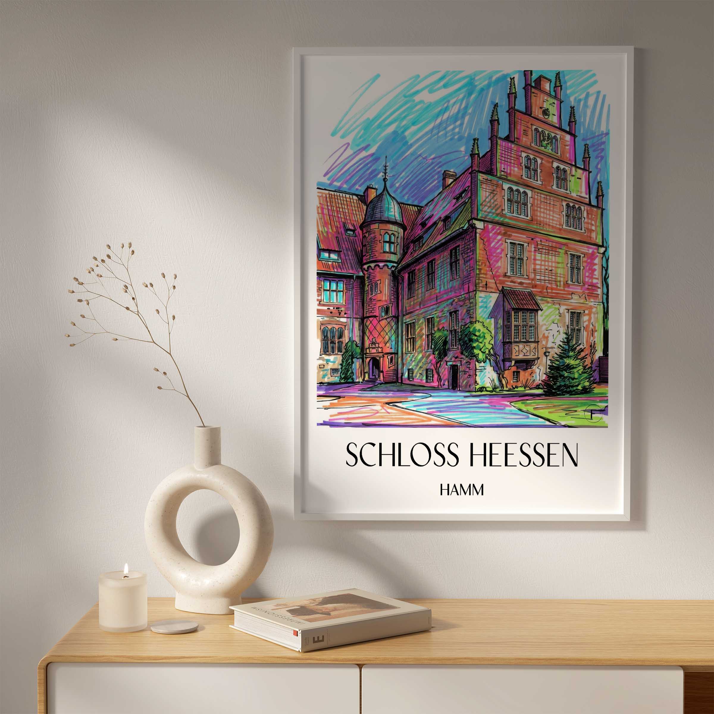 schloss-heessen-hamm-deutschland-poster-graffiti