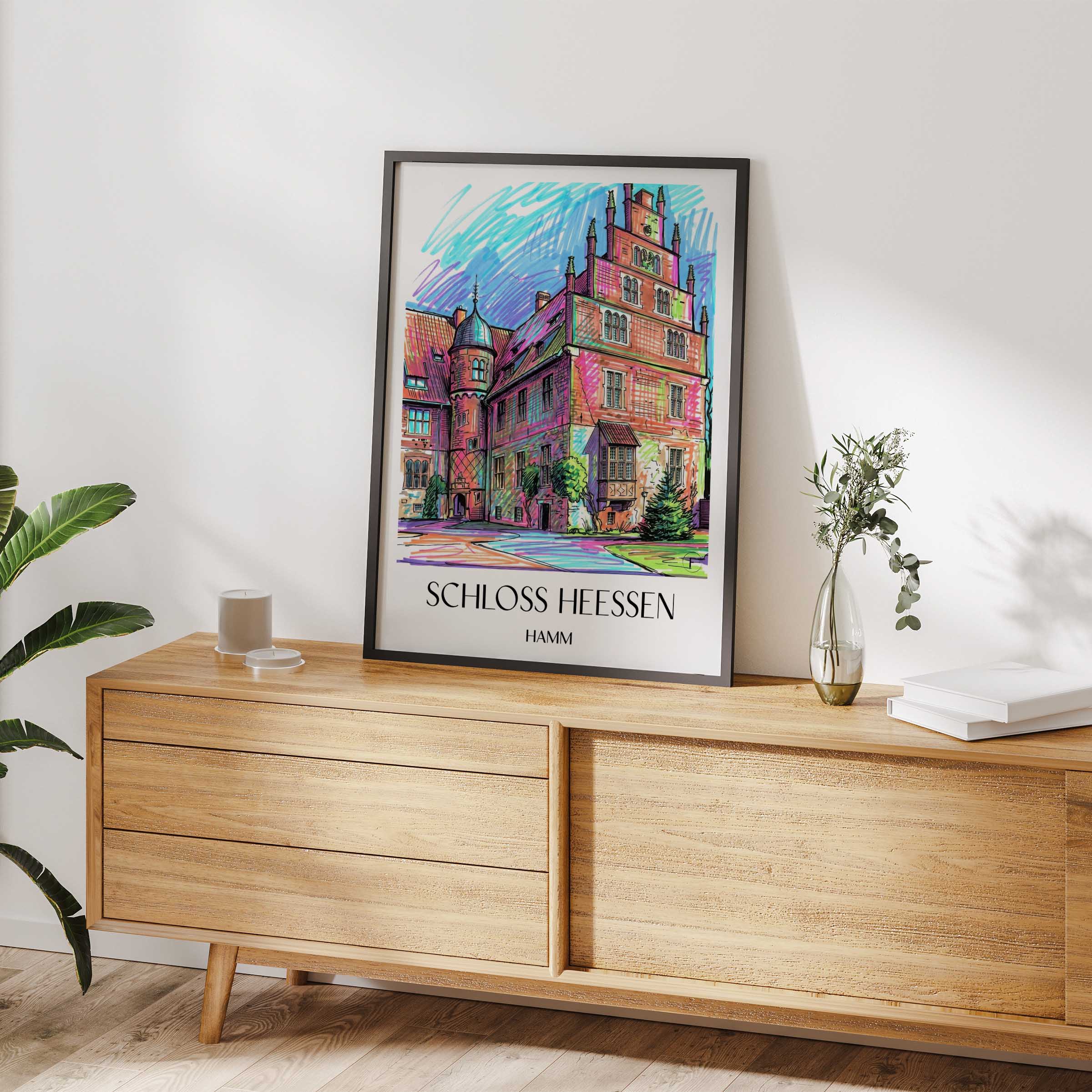 schloss-heessen-hamm-deutschland-poster-graffiti