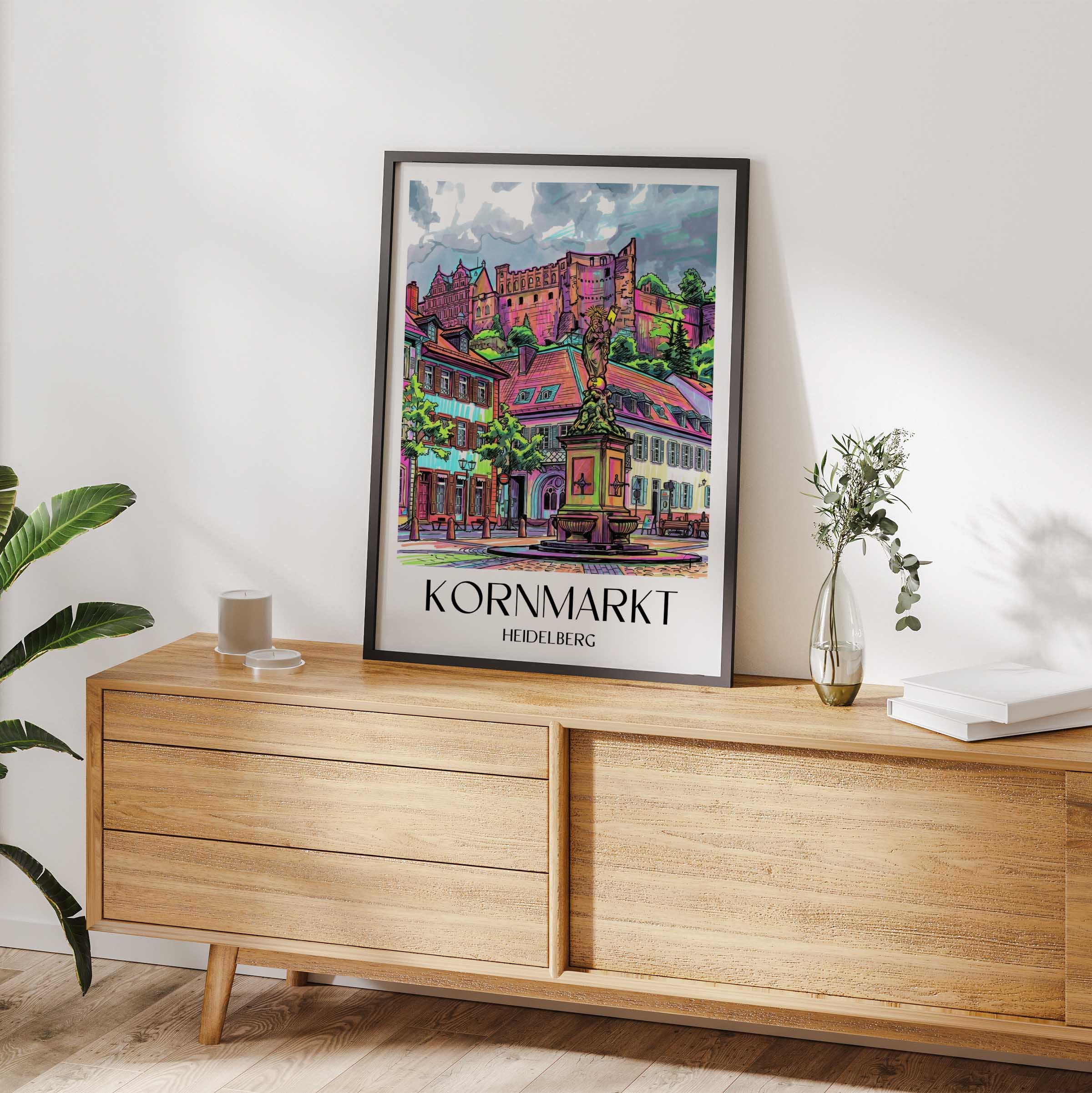 kornmarkt-heidelberg-deutschland-poster-graffiti
