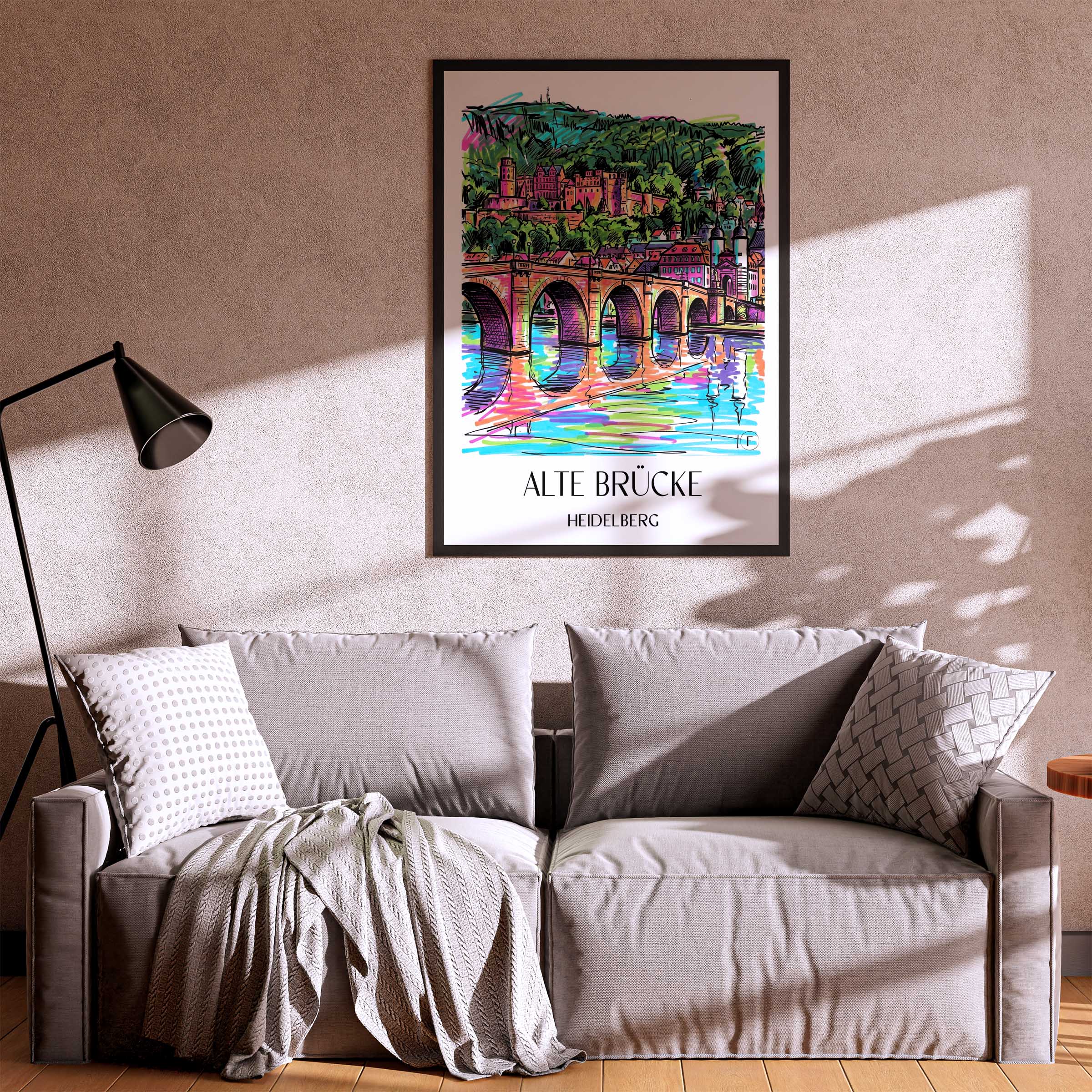 alte-brücke-heidelberg-deutschland-poster-graffiti
