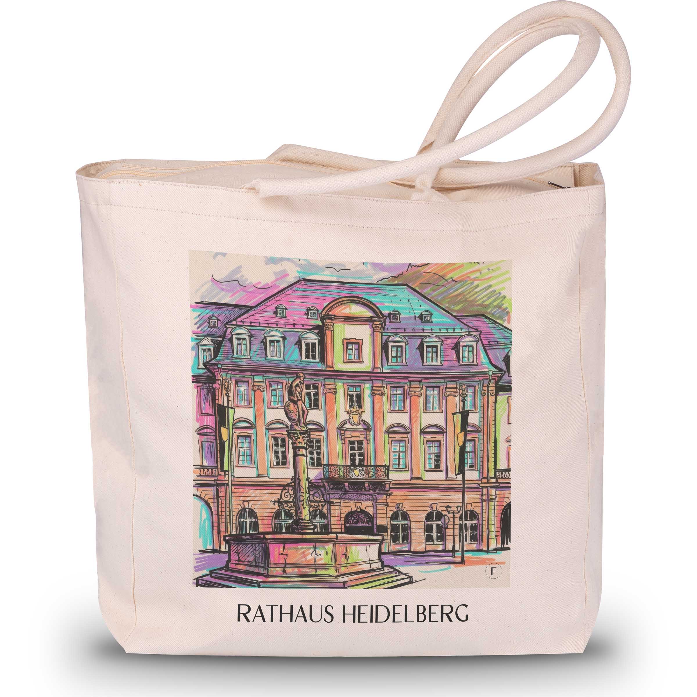rathaus-heidelberg-deutschland-einkaufstasche-graffiti