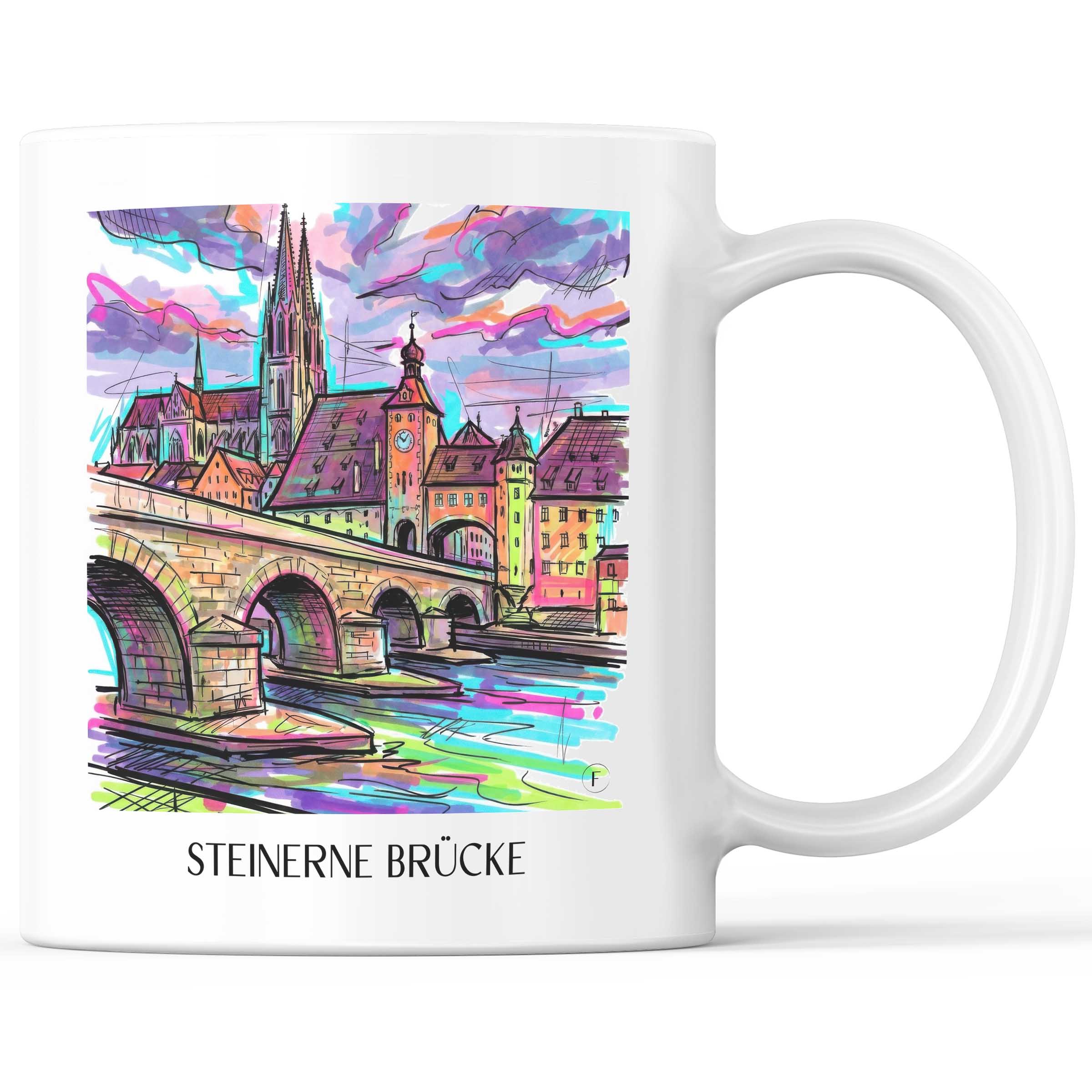 steinerne-brücke-regensburg-deutschland-kaffeebecher-graffiti