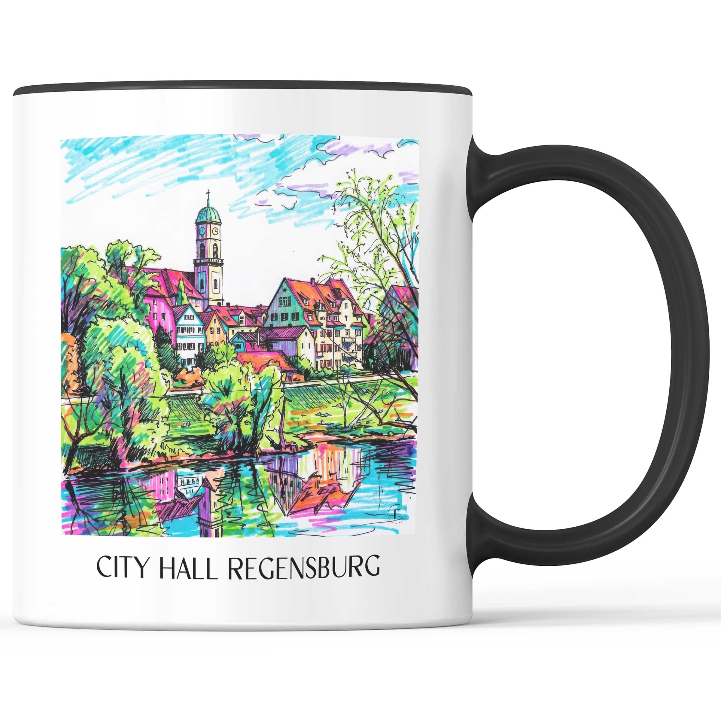 Stadtamthof Kaffeebecher - Regensburg - Deutschland Becher - Kaffeetasse im Tag Graffiti Stil