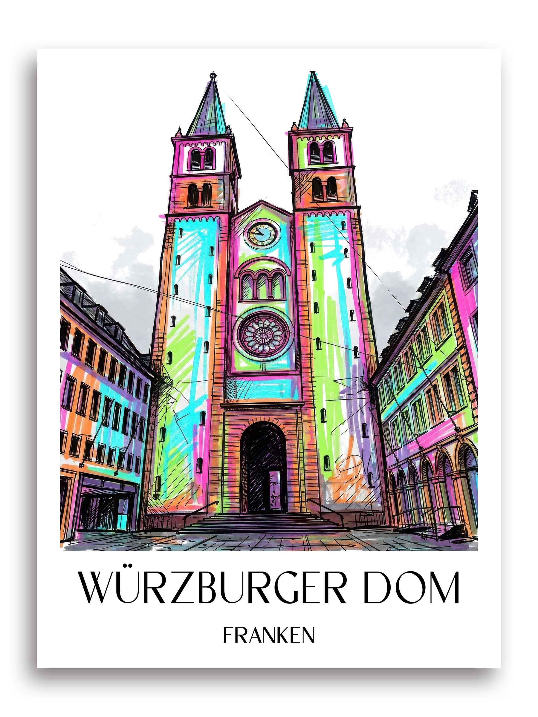 würzburger-dom-franken-deutschland-poster-graffiti