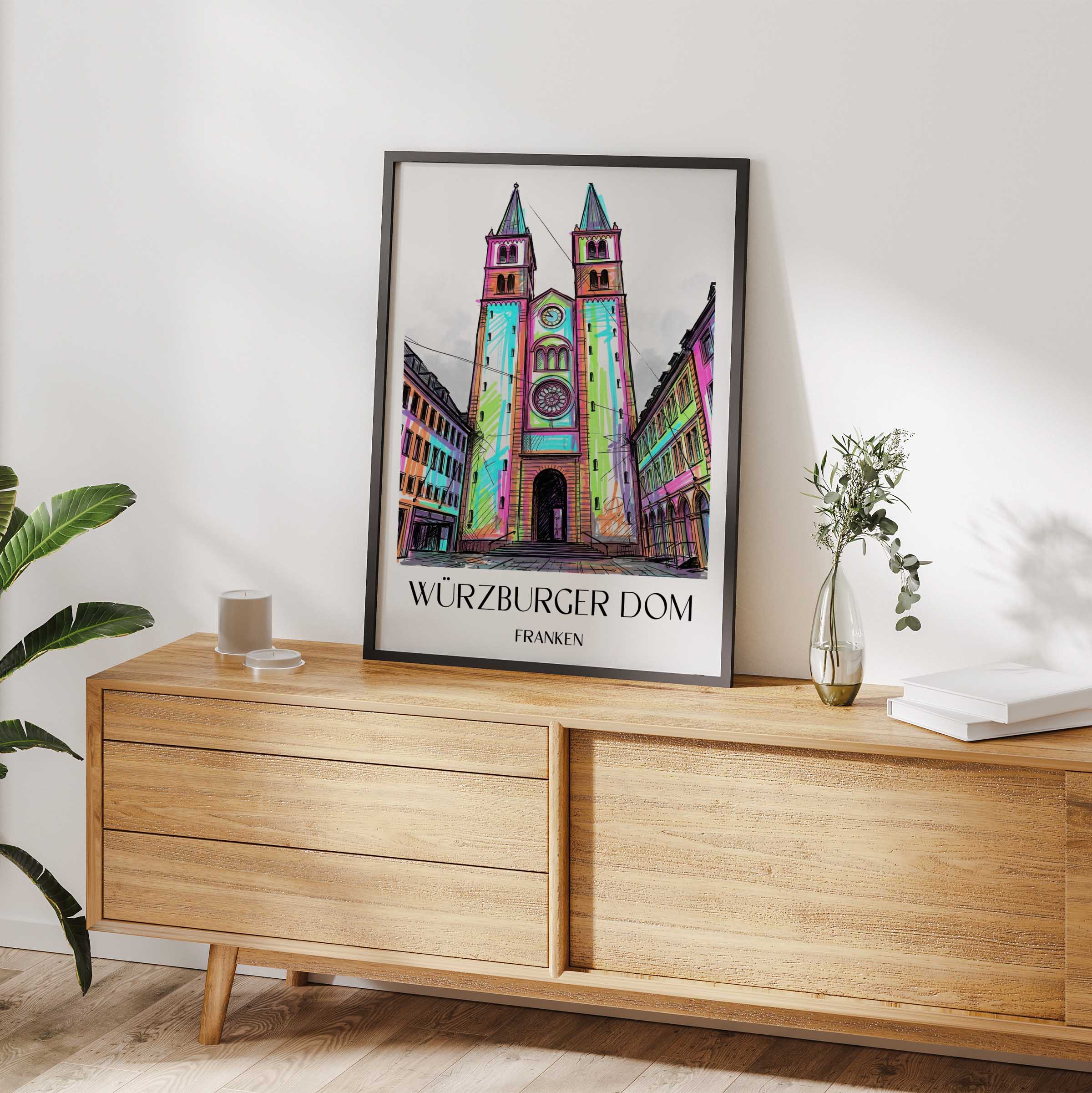 würzburger-dom-franken-deutschland-poster-graffiti