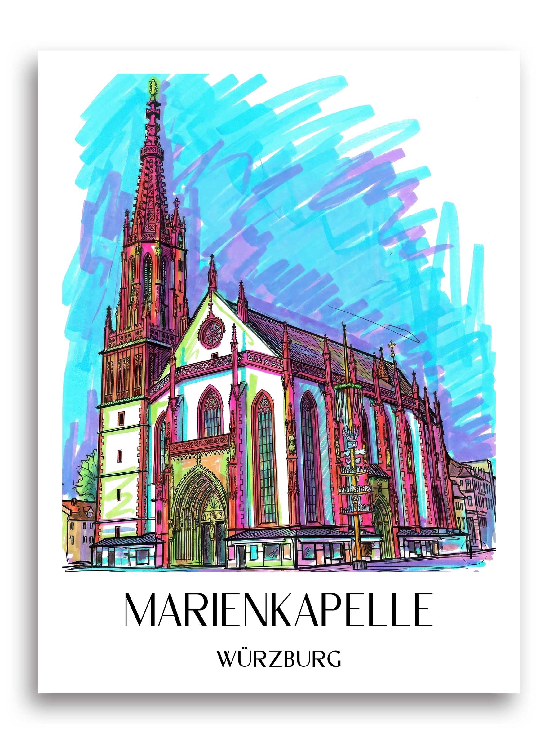 marienkapelle-würzburg-deutschland-poster-graffiti