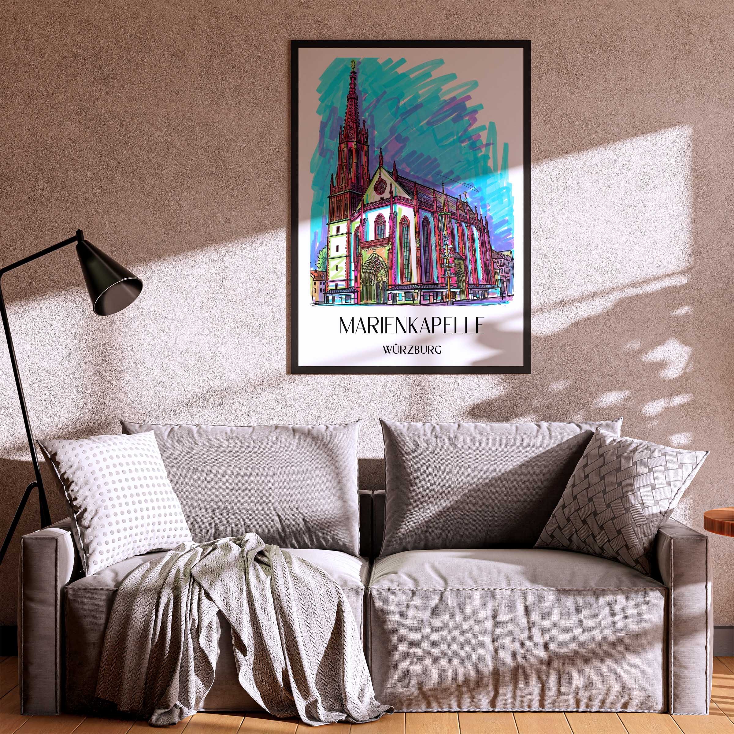 marienkapelle-würzburg-deutschland-poster-graffiti