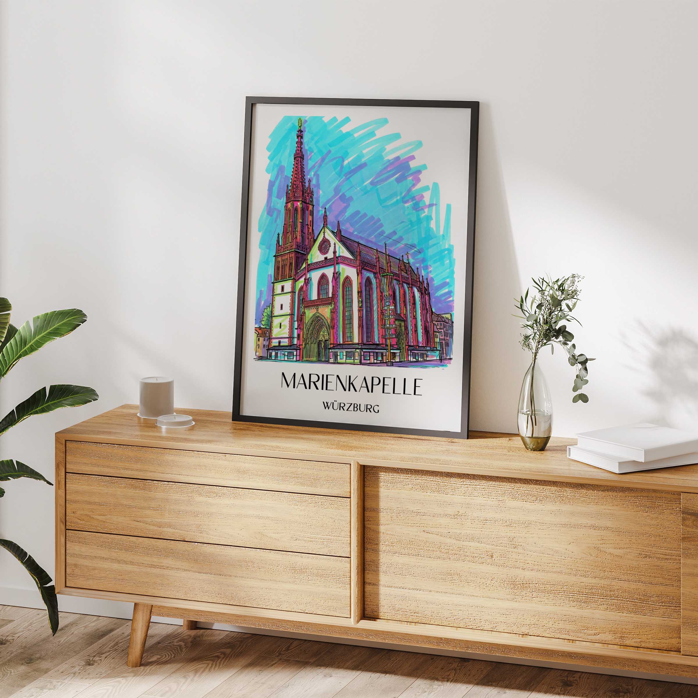 marienkapelle-würzburg-deutschland-poster-graffiti