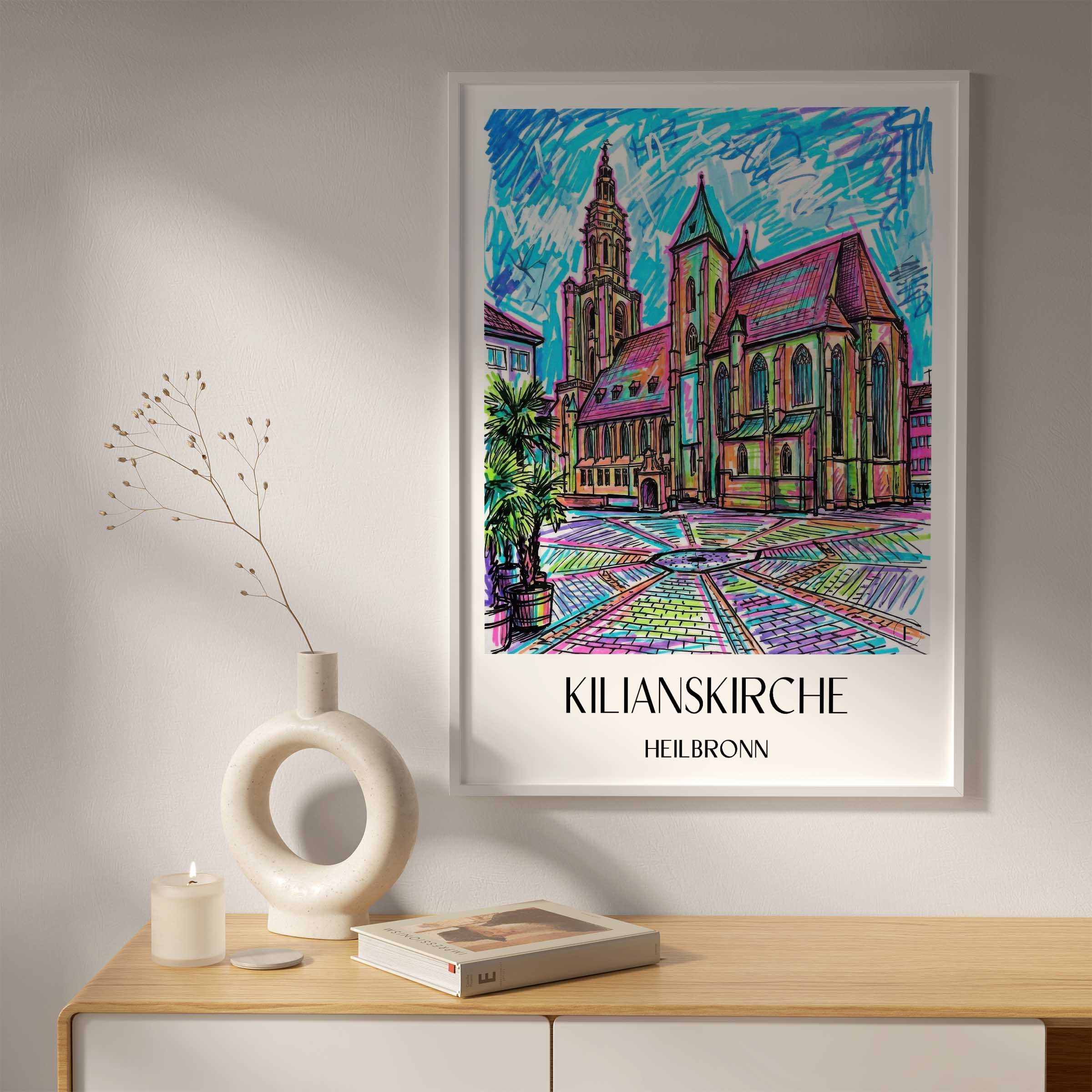 kilianskirche-heilbronn-deutschland-poster-graffiti