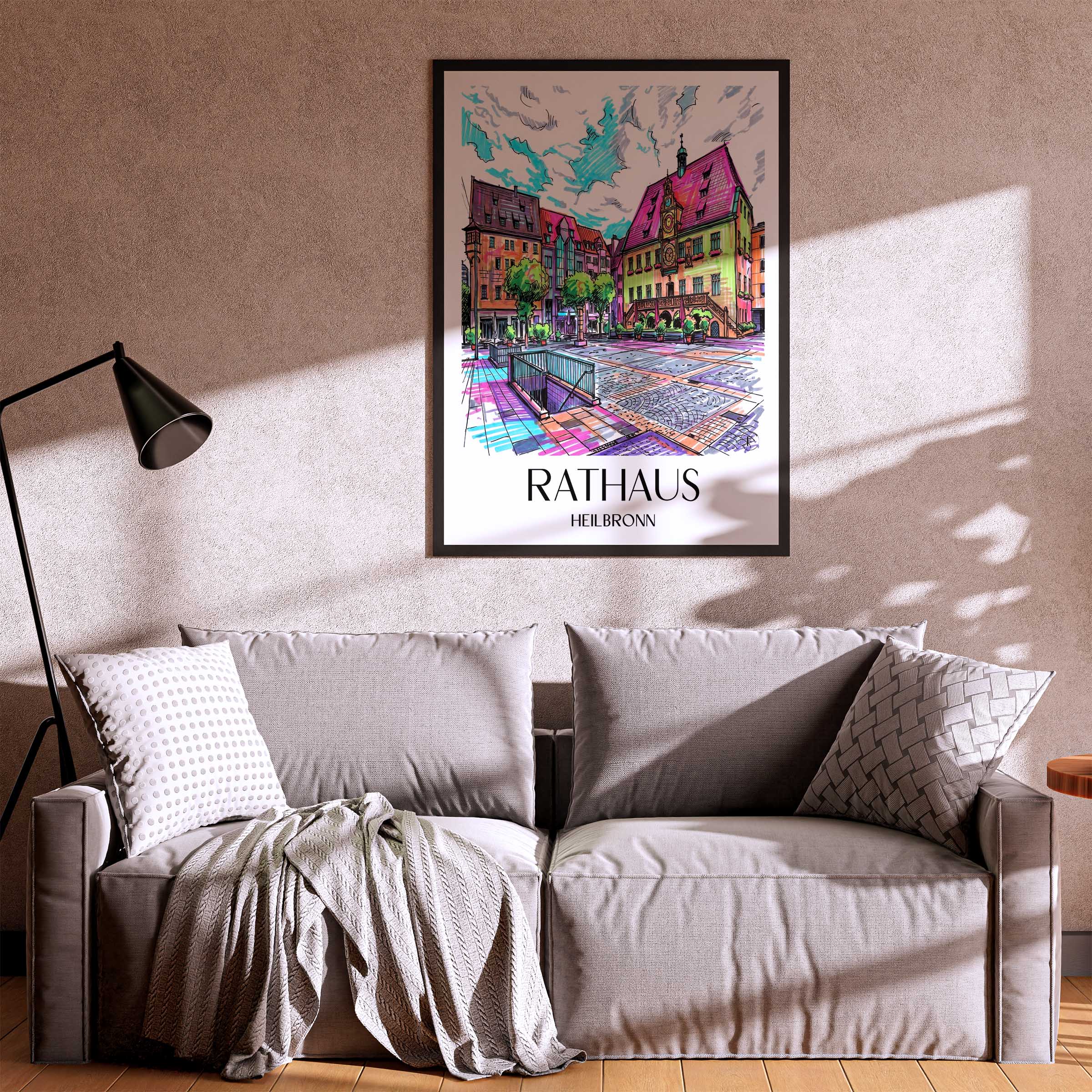 rathaus-heilbronn-deutschland-poster-graffiti