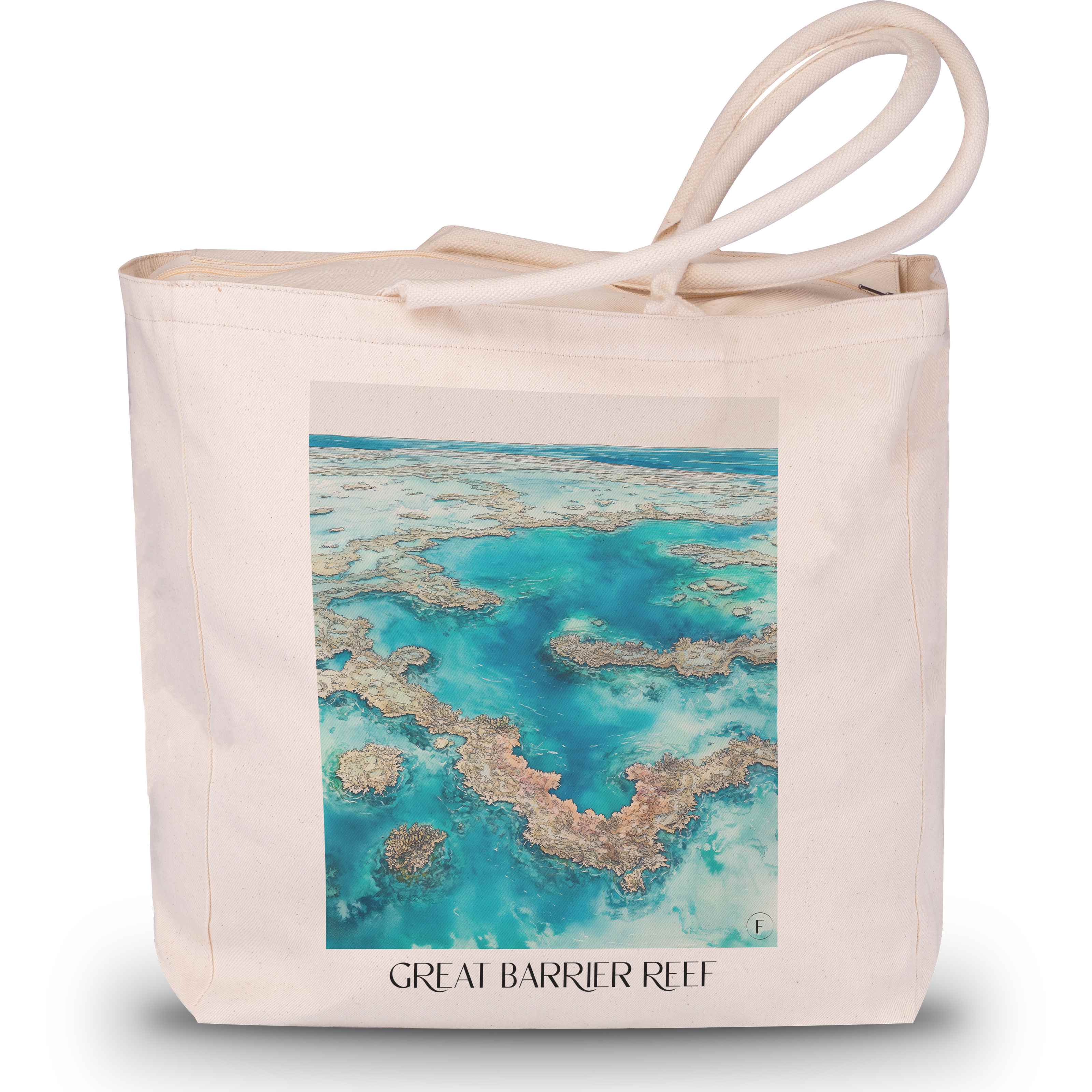 great-barrier-reef-australien-einkaufstasche-aquarell