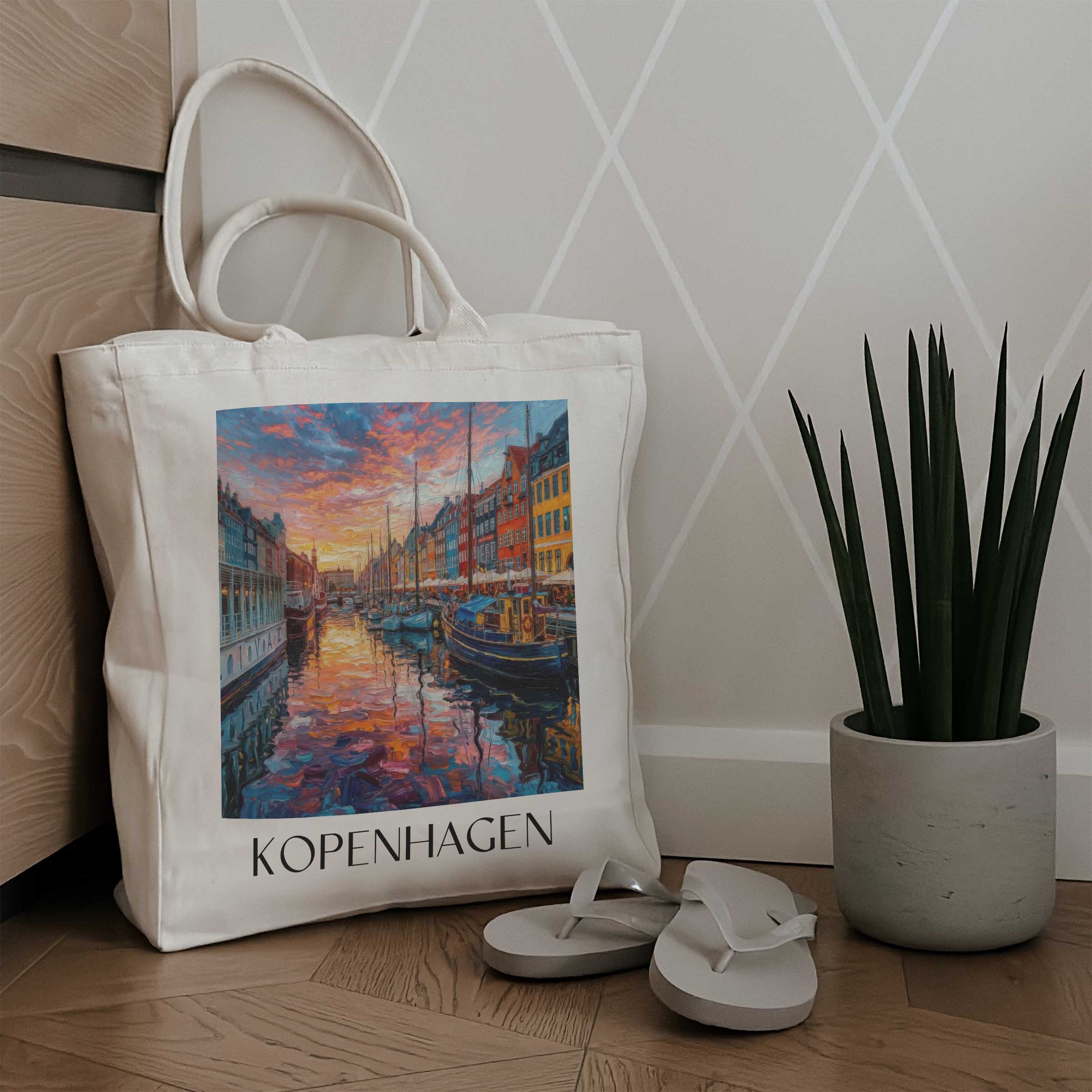kopenhagen-dänemark-einkaufstasche-oil-painting-oelgemaelde