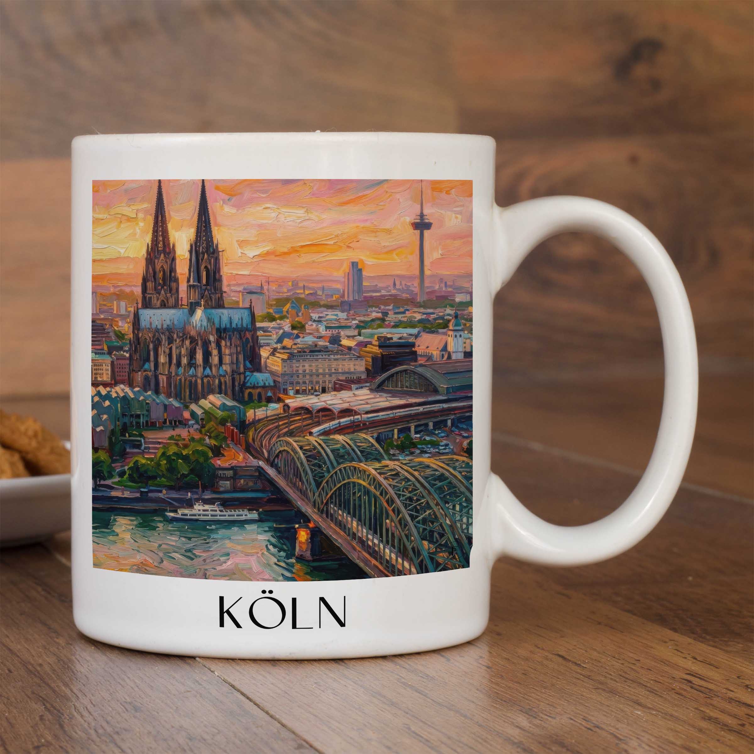 köln-deutschland-kaffeebecher-oil-painting-oelgemaelde