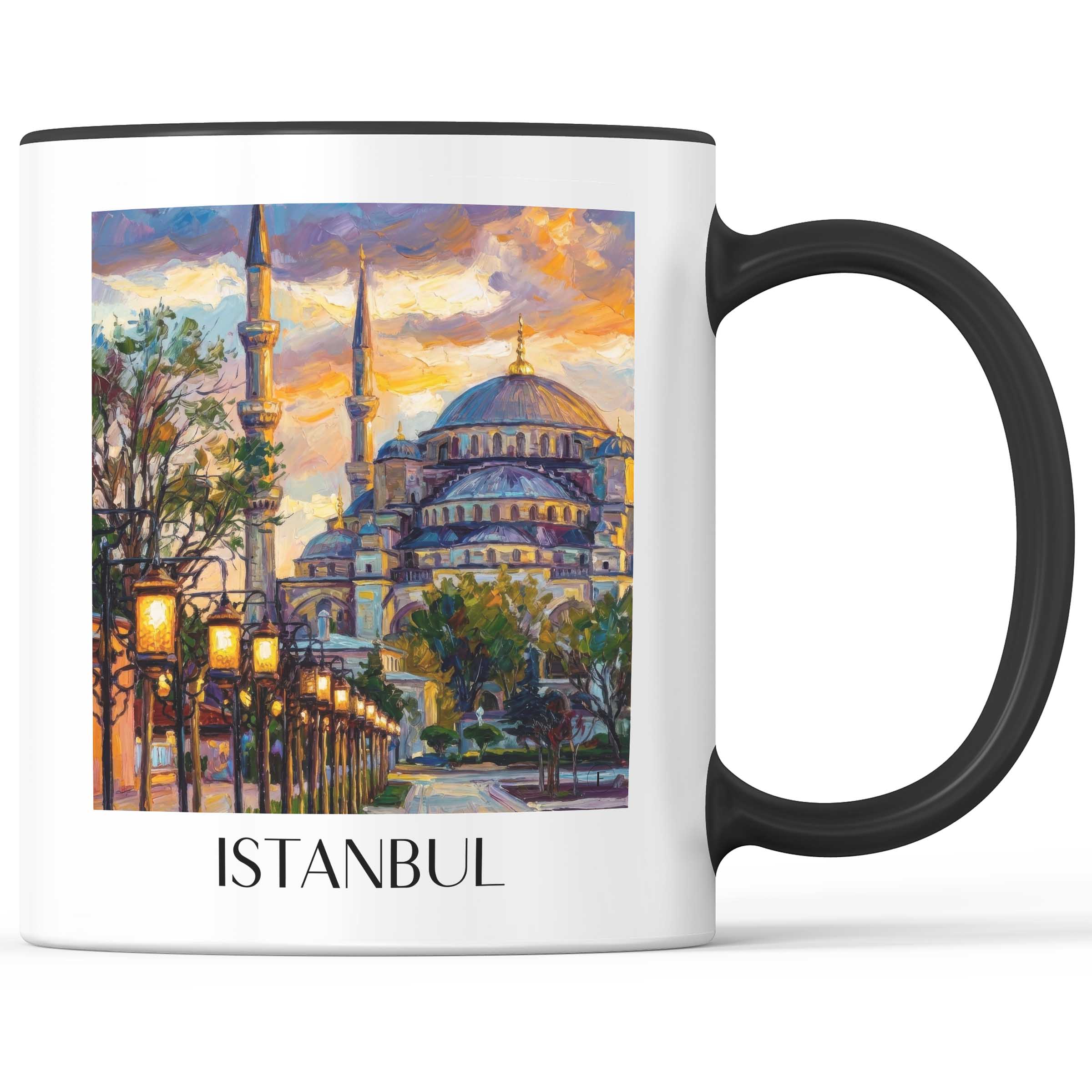 istanbul-türkei-kaffeebecher-oil-painting-oelgemaelde
