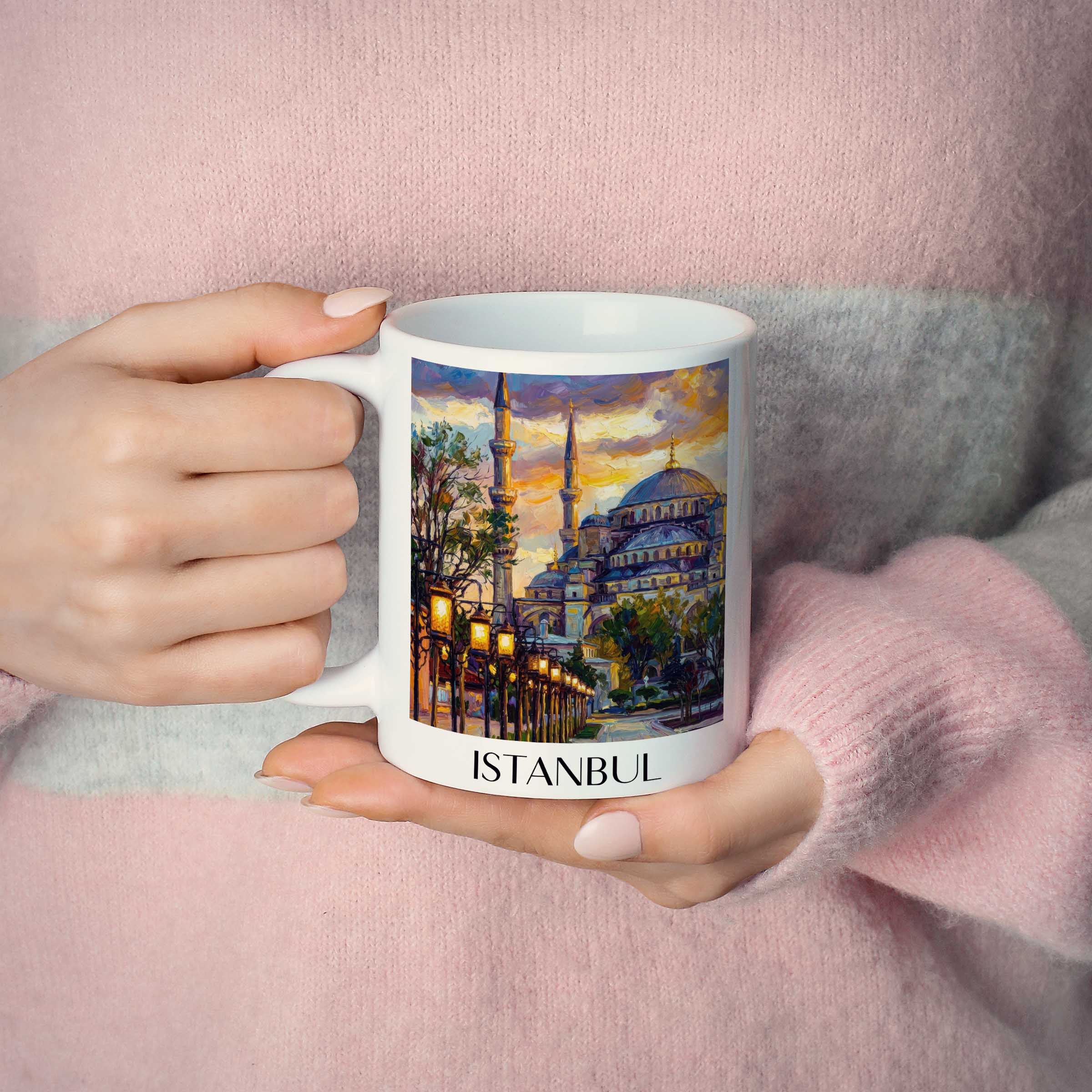 istanbul-türkei-kaffeebecher-oil-painting-oelgemaelde
