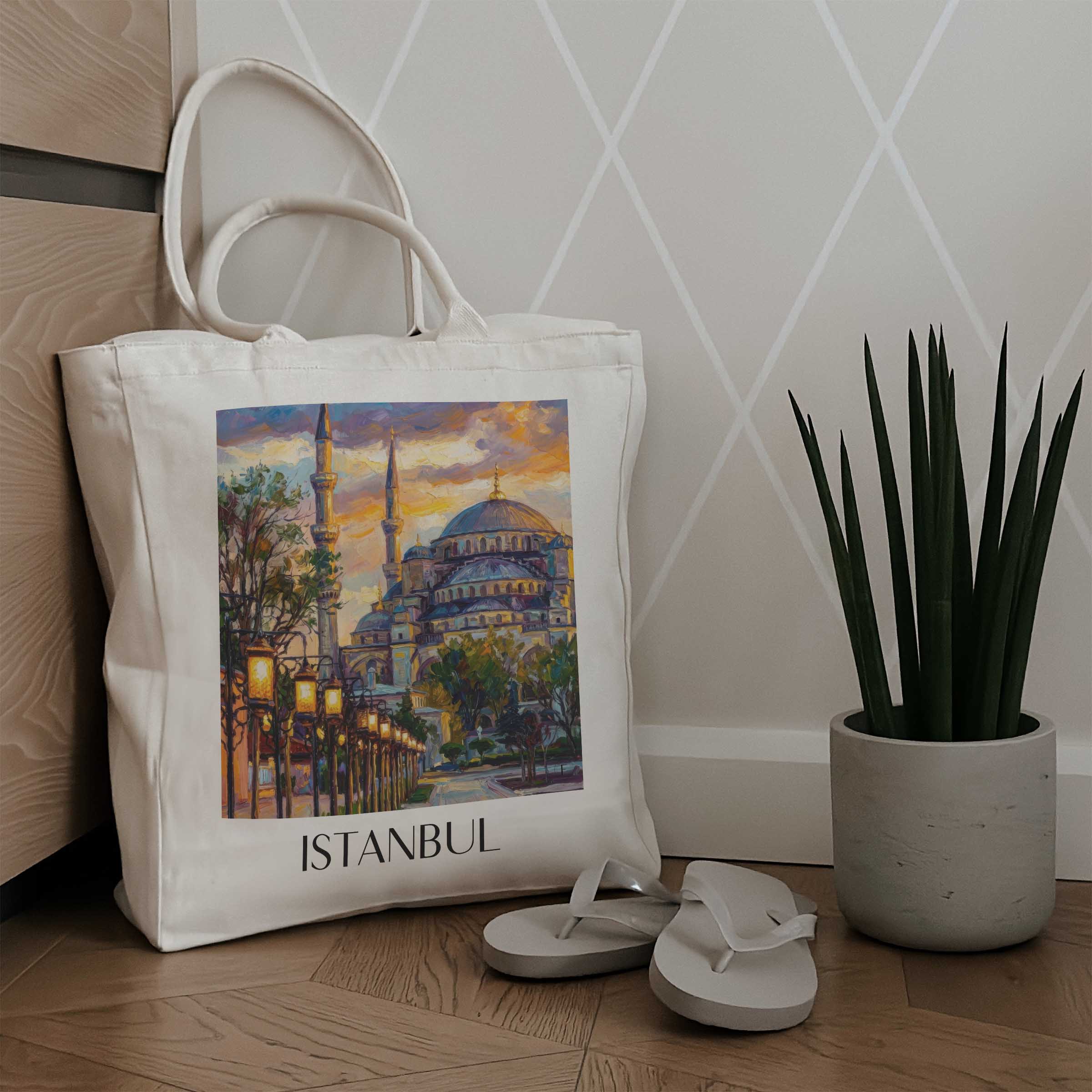 istanbul-türkei-einkaufstasche-oil-painting-oelgemaelde