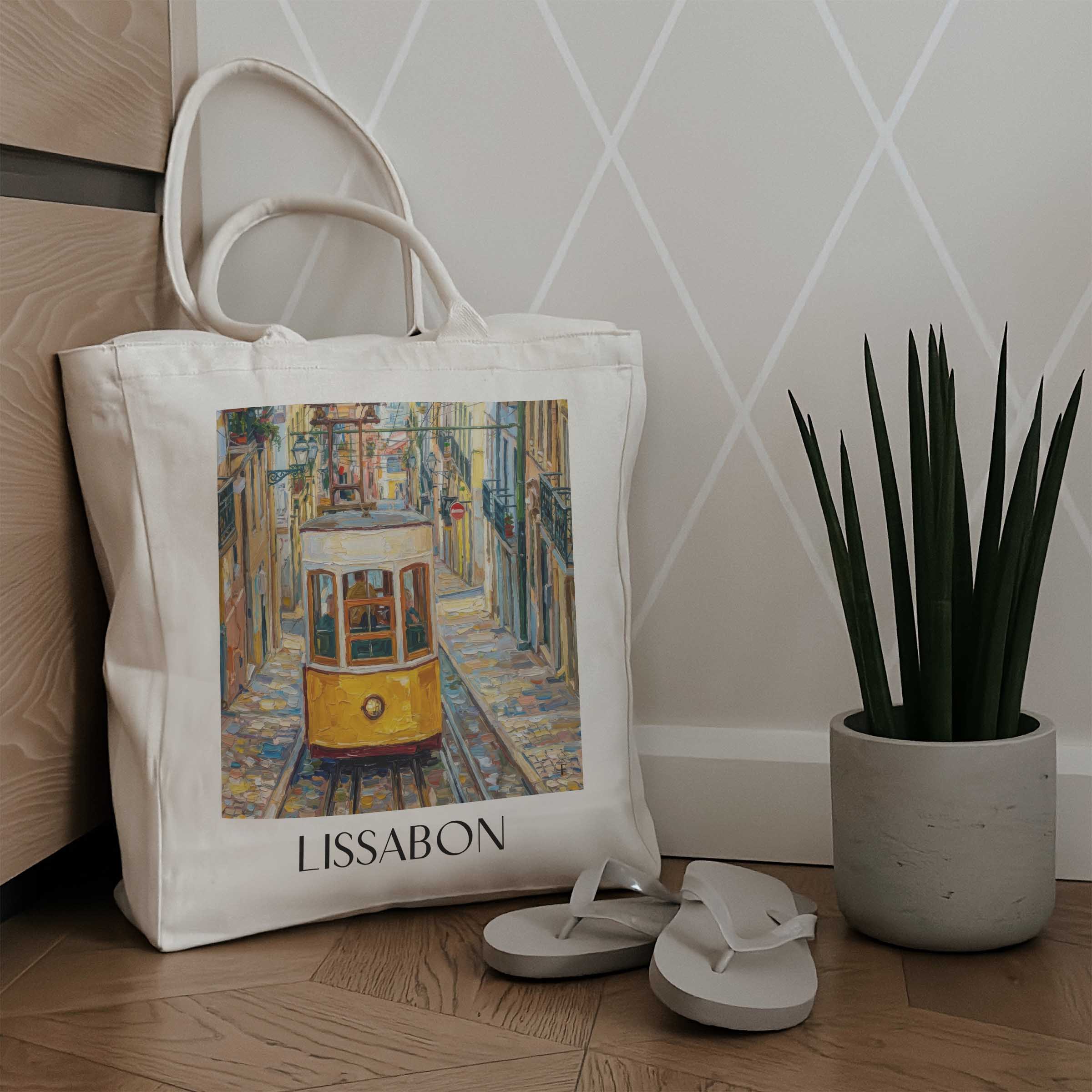 lissabon-portugal-einkaufstasche-oil-painting-oelgemaelde