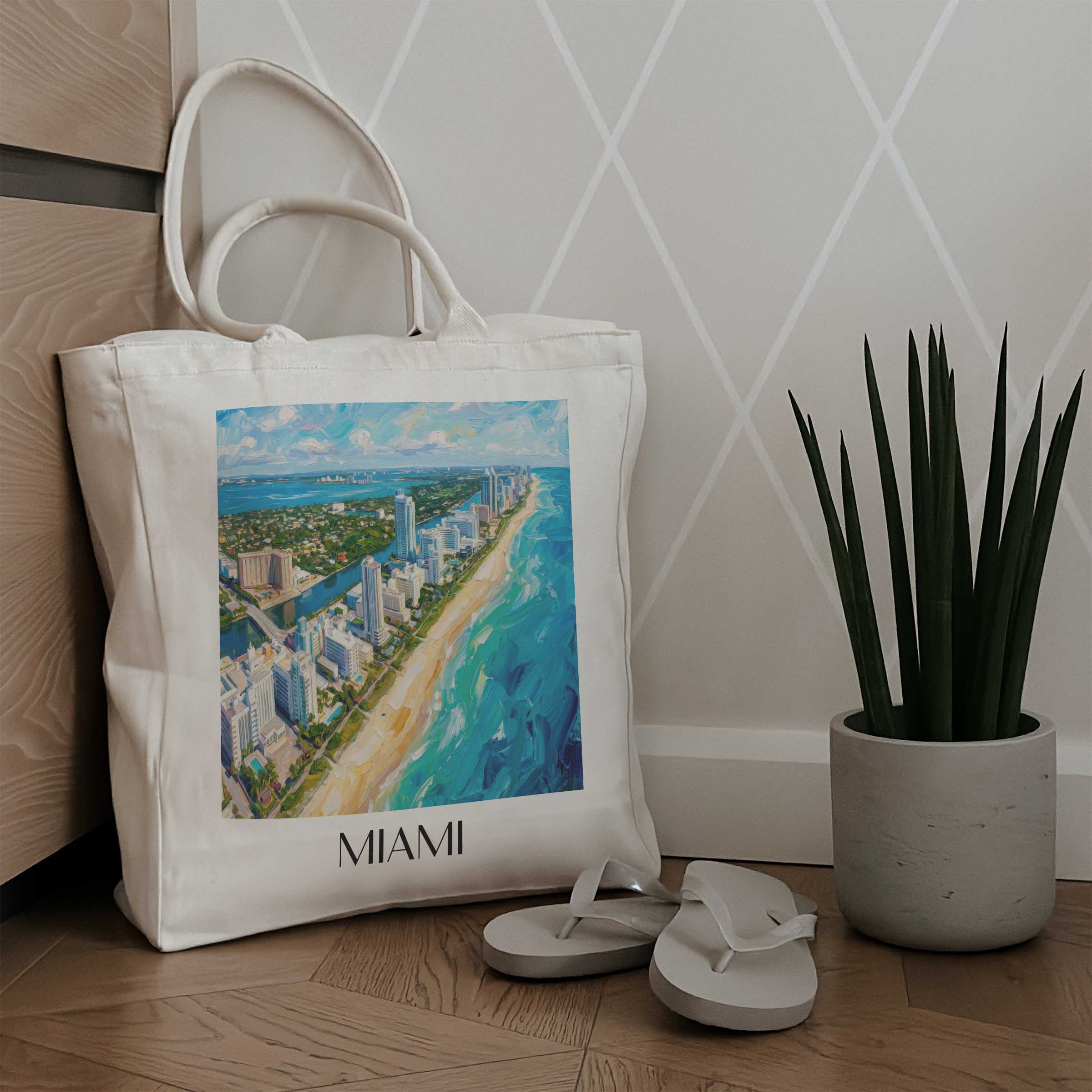 miami-usa-einkaufstasche-oil-painting-oelgemaelde