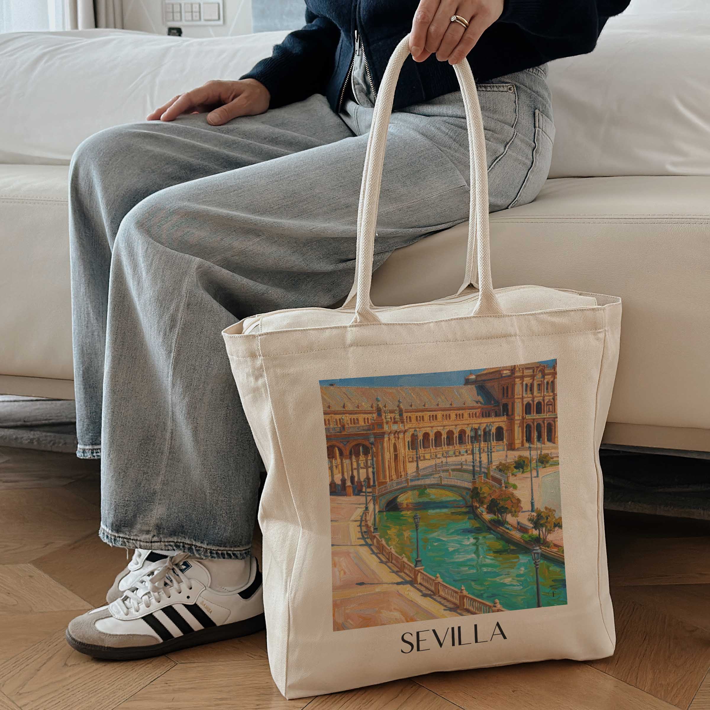 sevilla-spanien-einkaufstasche-oil-painting-oelgemaelde