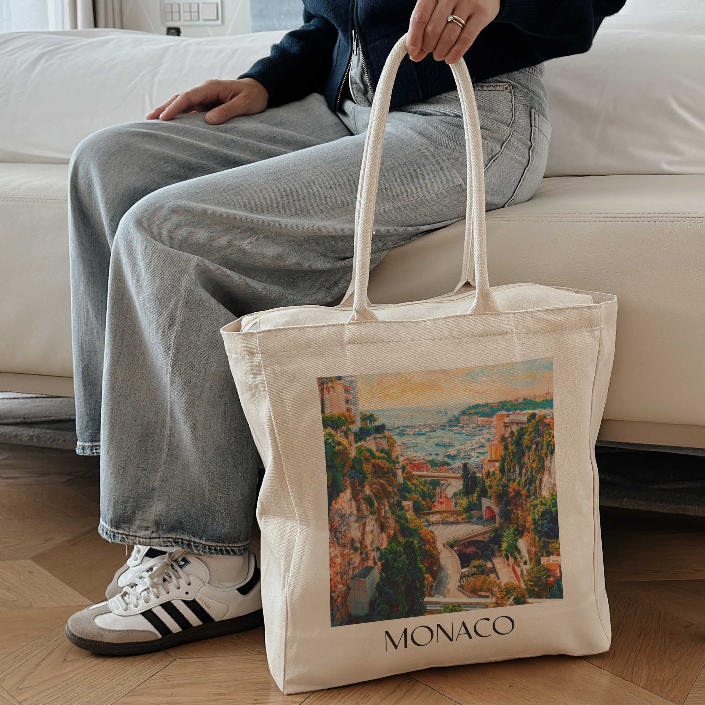 monaco-monaco-einkaufstasche-oil-painting-oelgemaelde