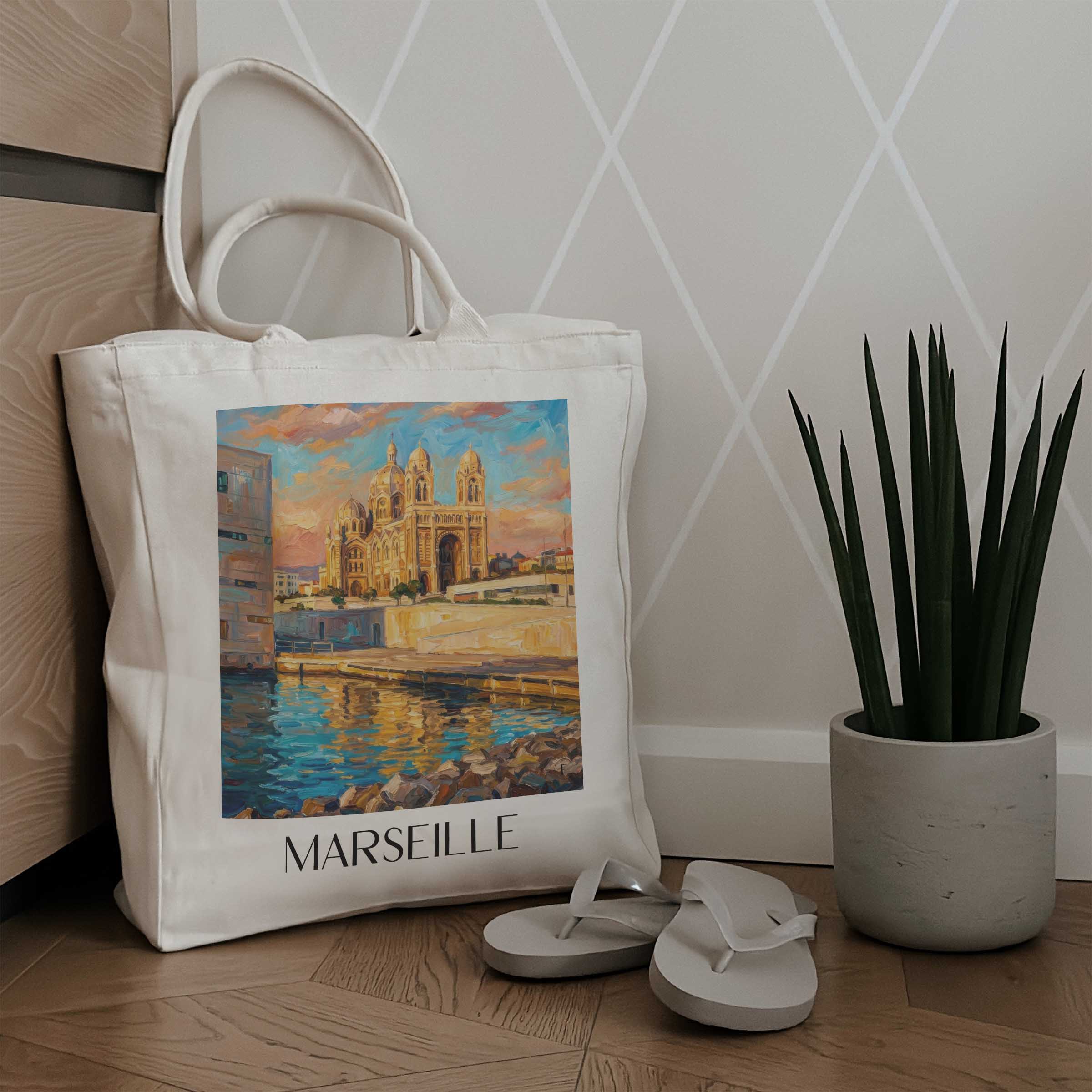 marseille-frankreich-einkaufstasche-oil-painting-oelgemaelde