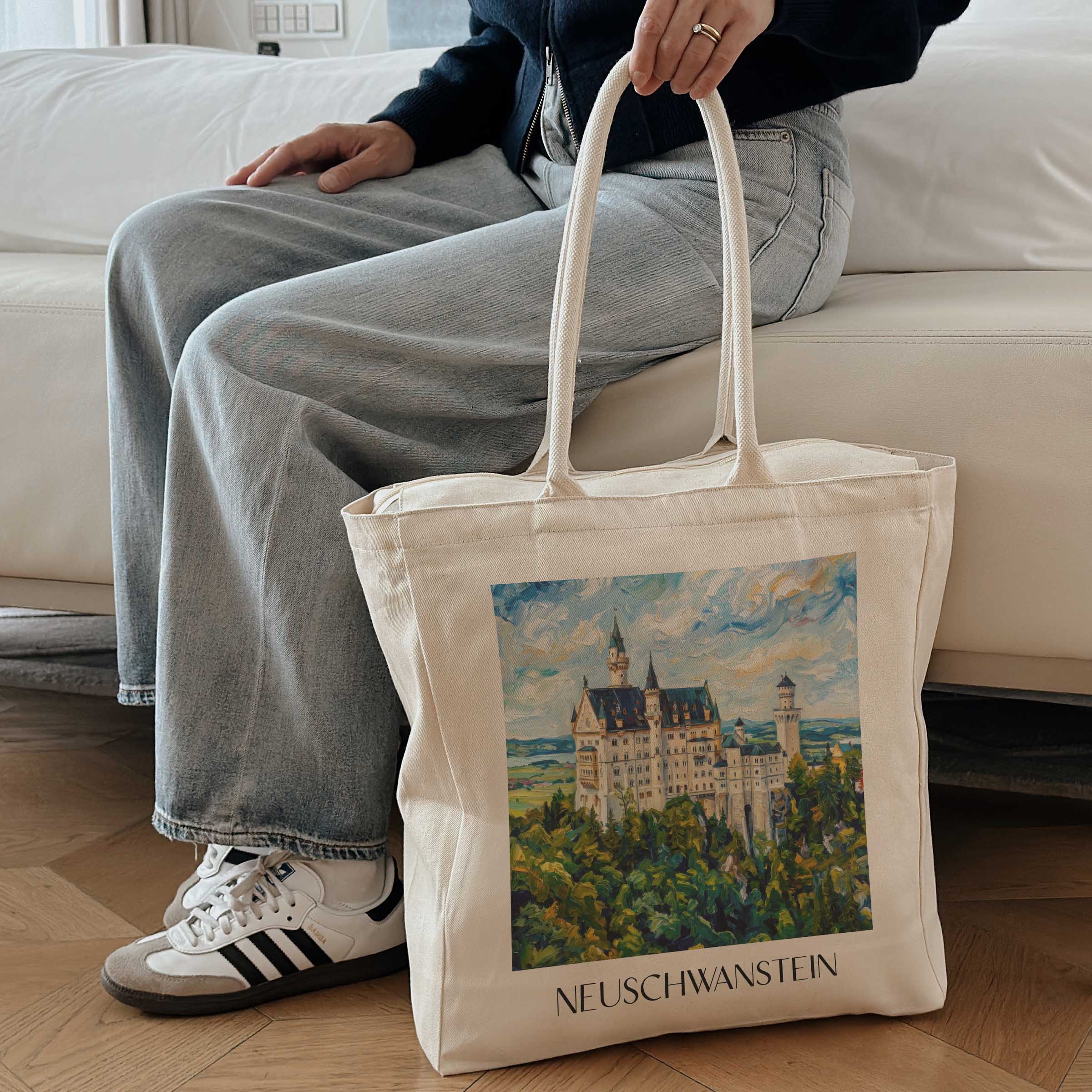 neuschwanstein-deutschland-einkaufstasche-oil-painting-oelgemaelde