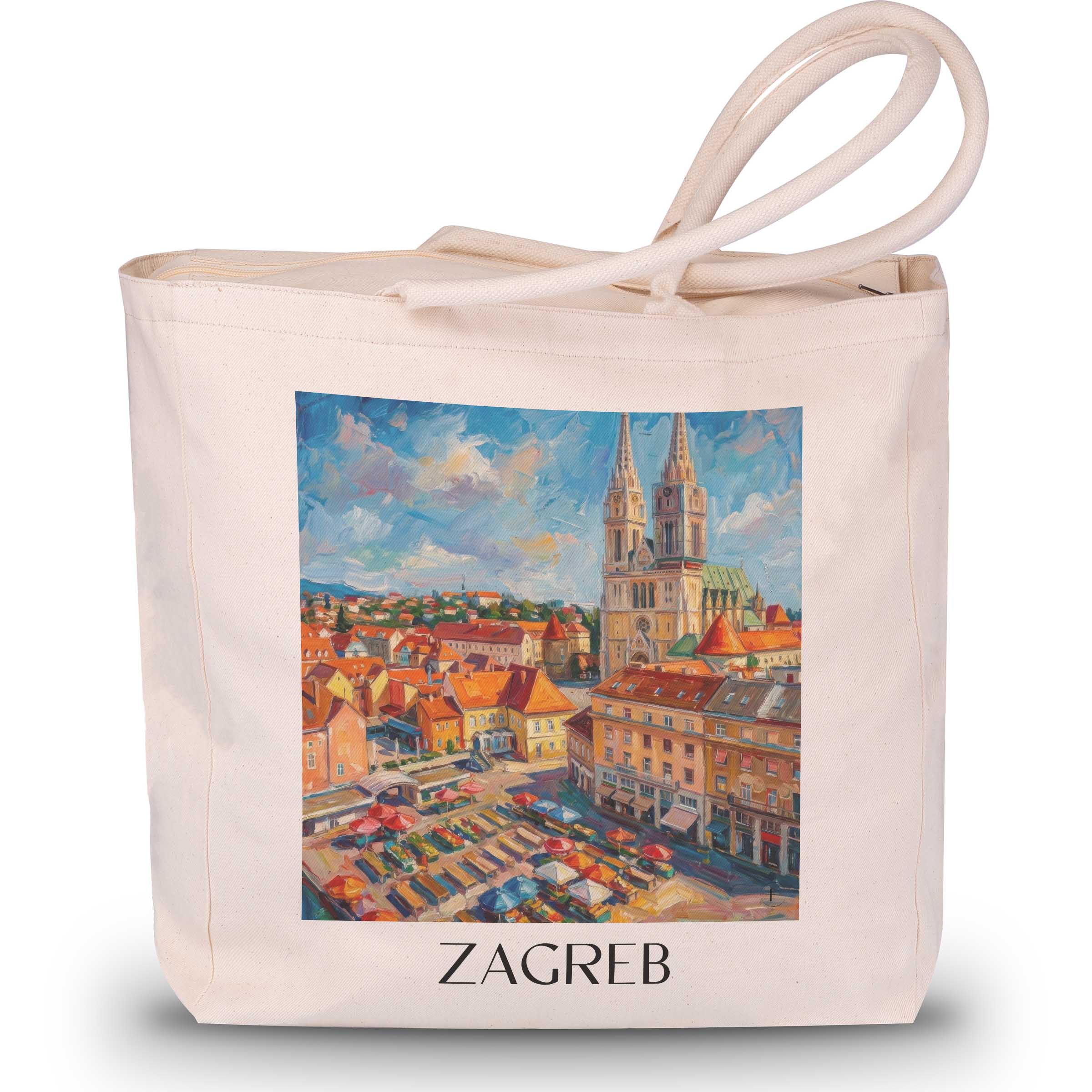 zagreb-kroatien-einkaufstasche-oil-painting-oelgemaelde