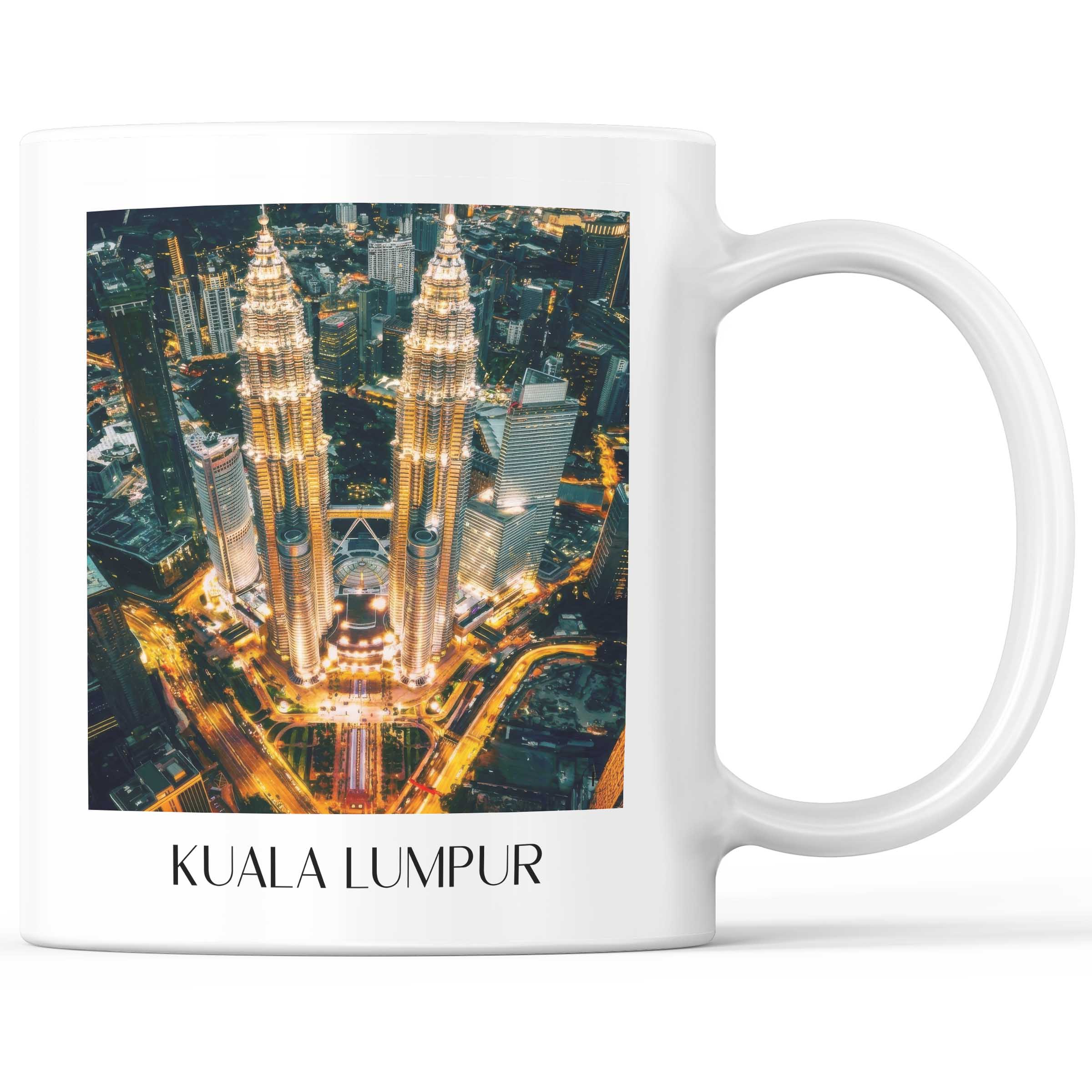 Kuala Lumpur - Malaysia Becher - Kaffeetasse im Ölgemälde Stil