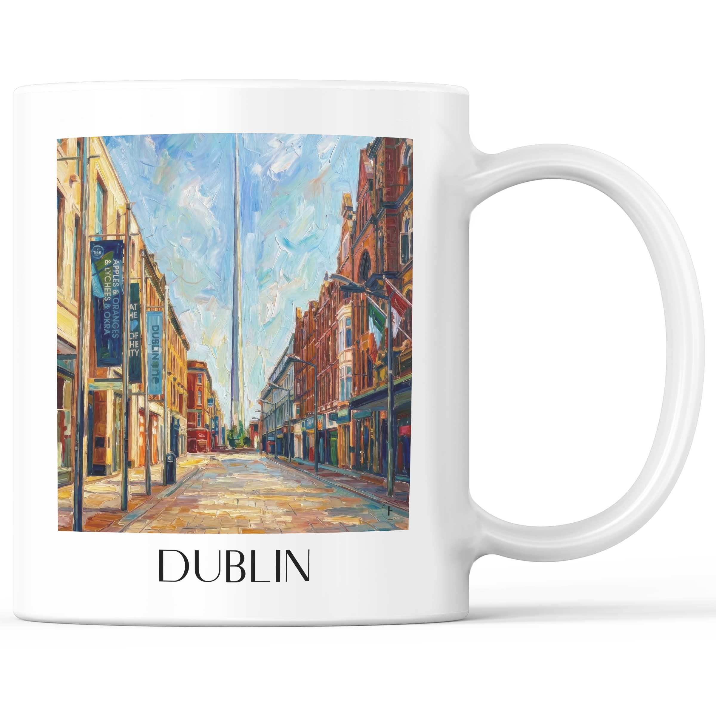 Dublin - Irland Becher - Kaffeetasse im Ölgemälde Stil
