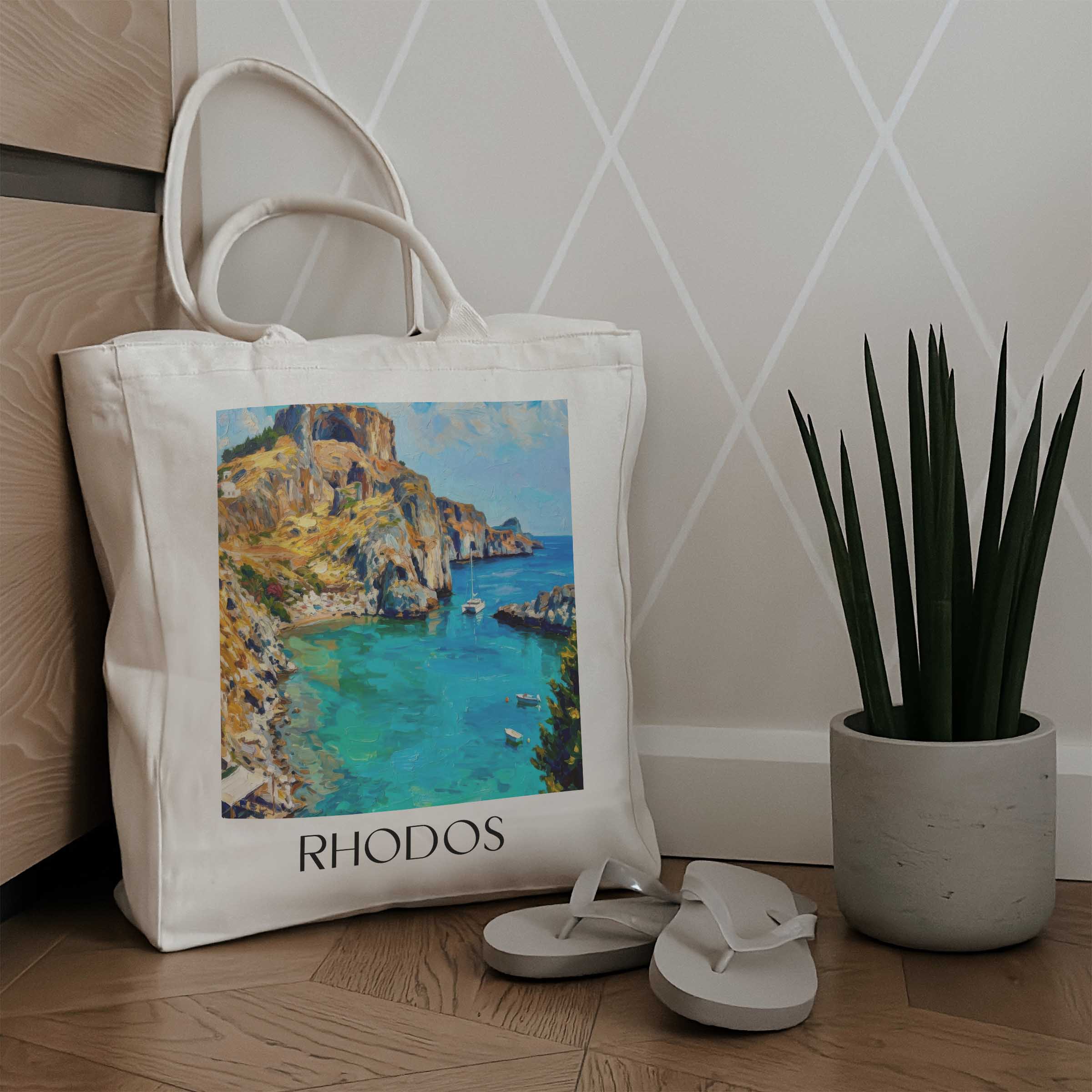 rhodos-griechenland-einkaufstasche-oil-painting-oelgemaelde