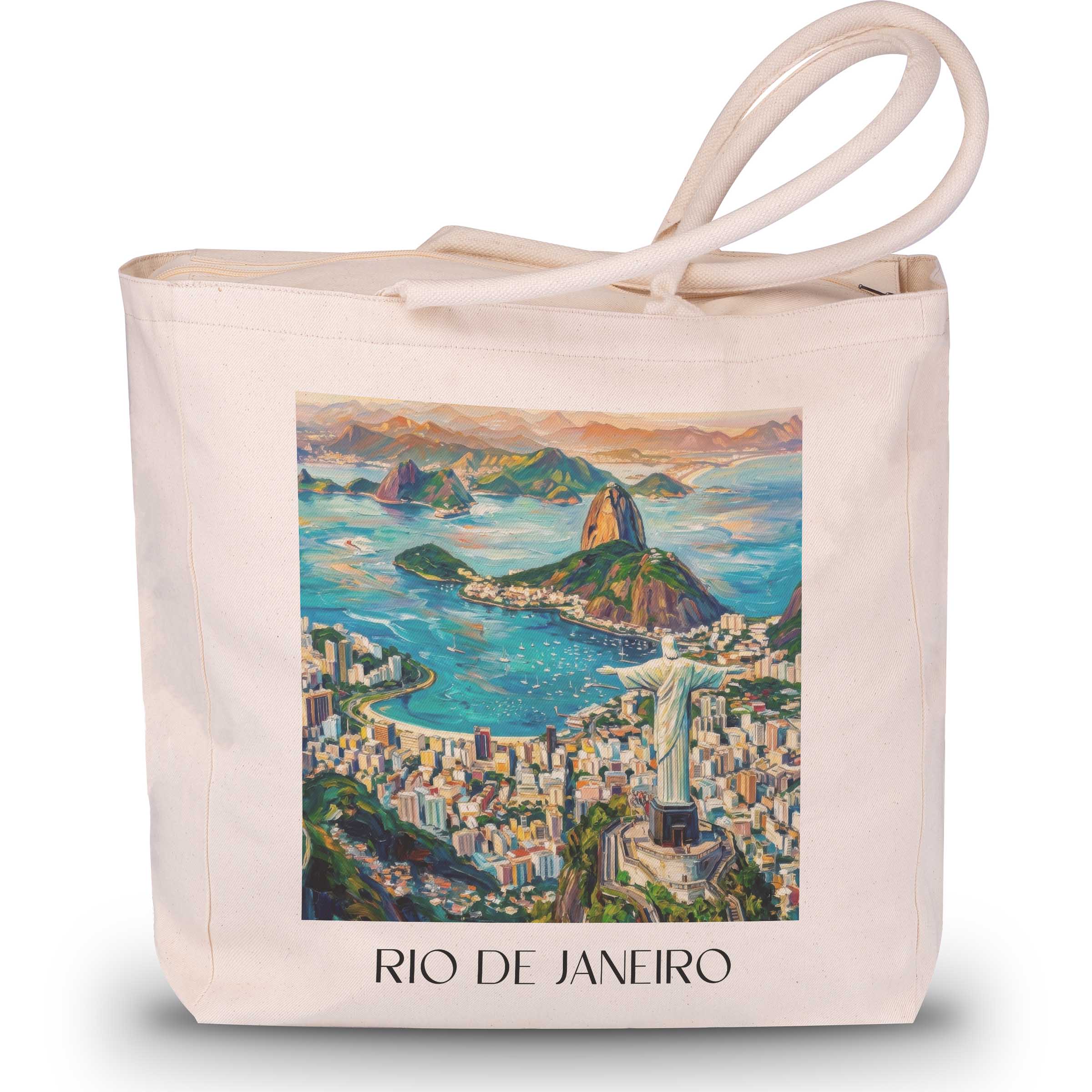 rio-de-janeiro-brasilien-einkaufstasche-oil-painting-oelgemaelde