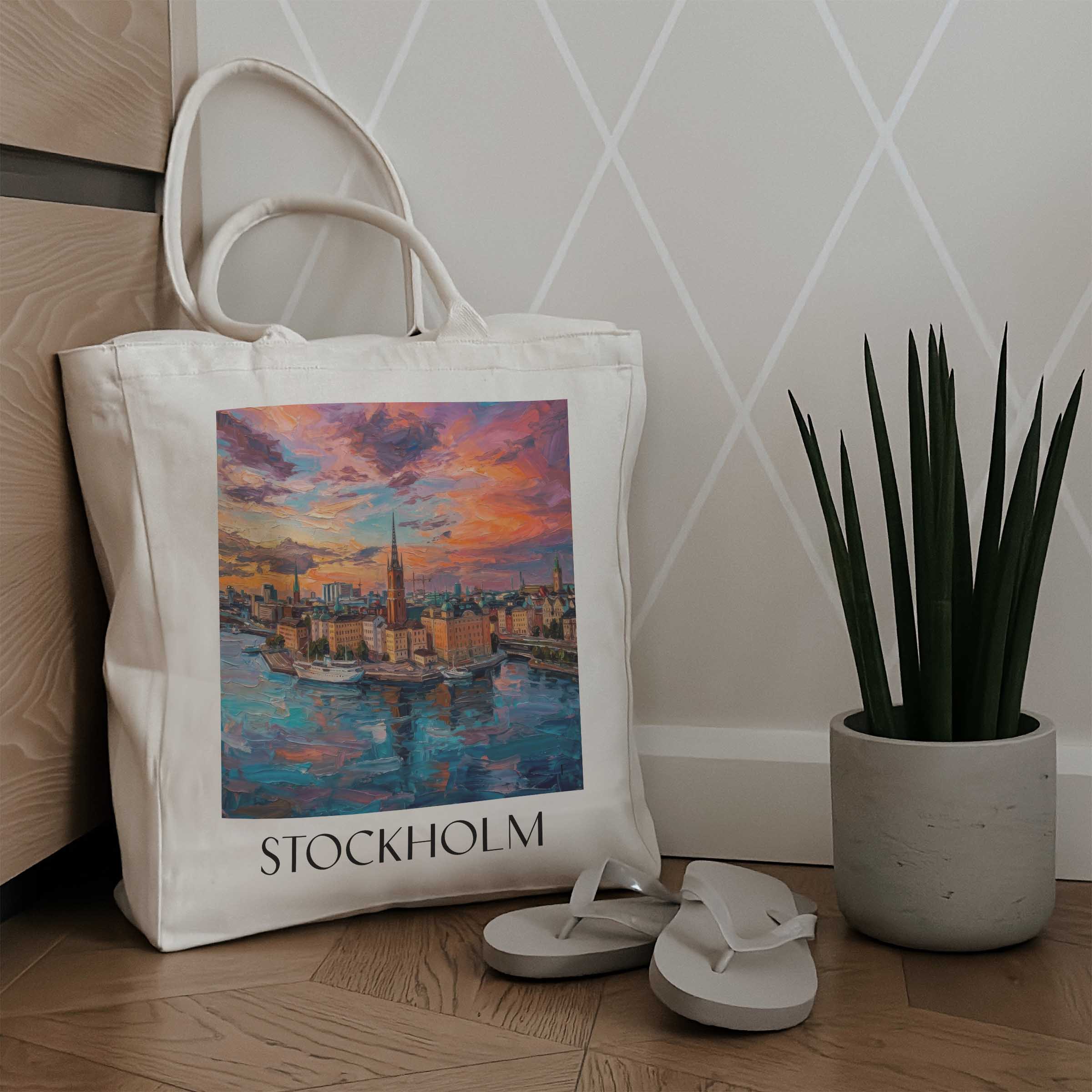 stockholm-schweden-einkaufstasche-oil-painting-oelgemaelde