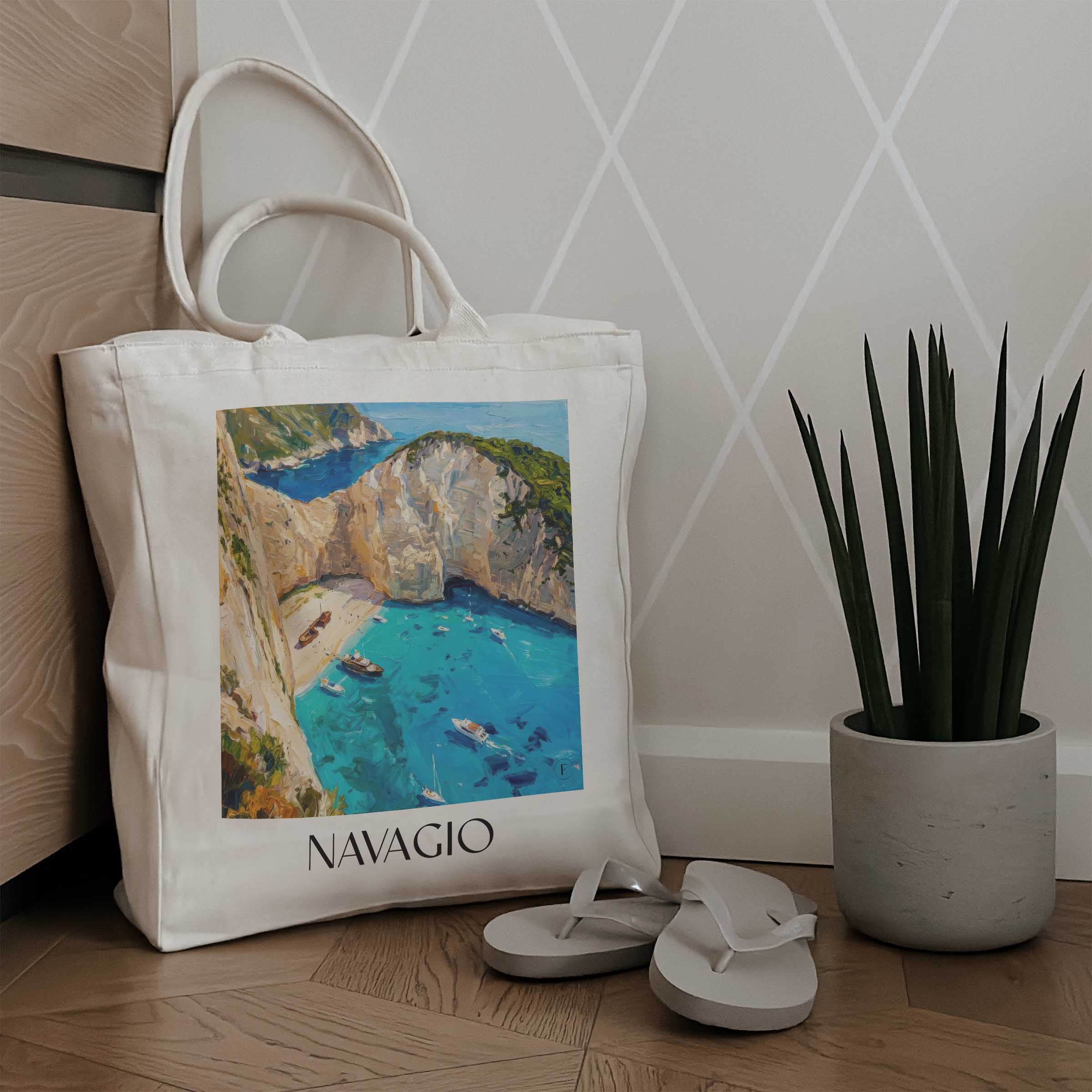 navagio-zakynthos-griechenland-einkaufstasche-oil-painting-oelgemaelde