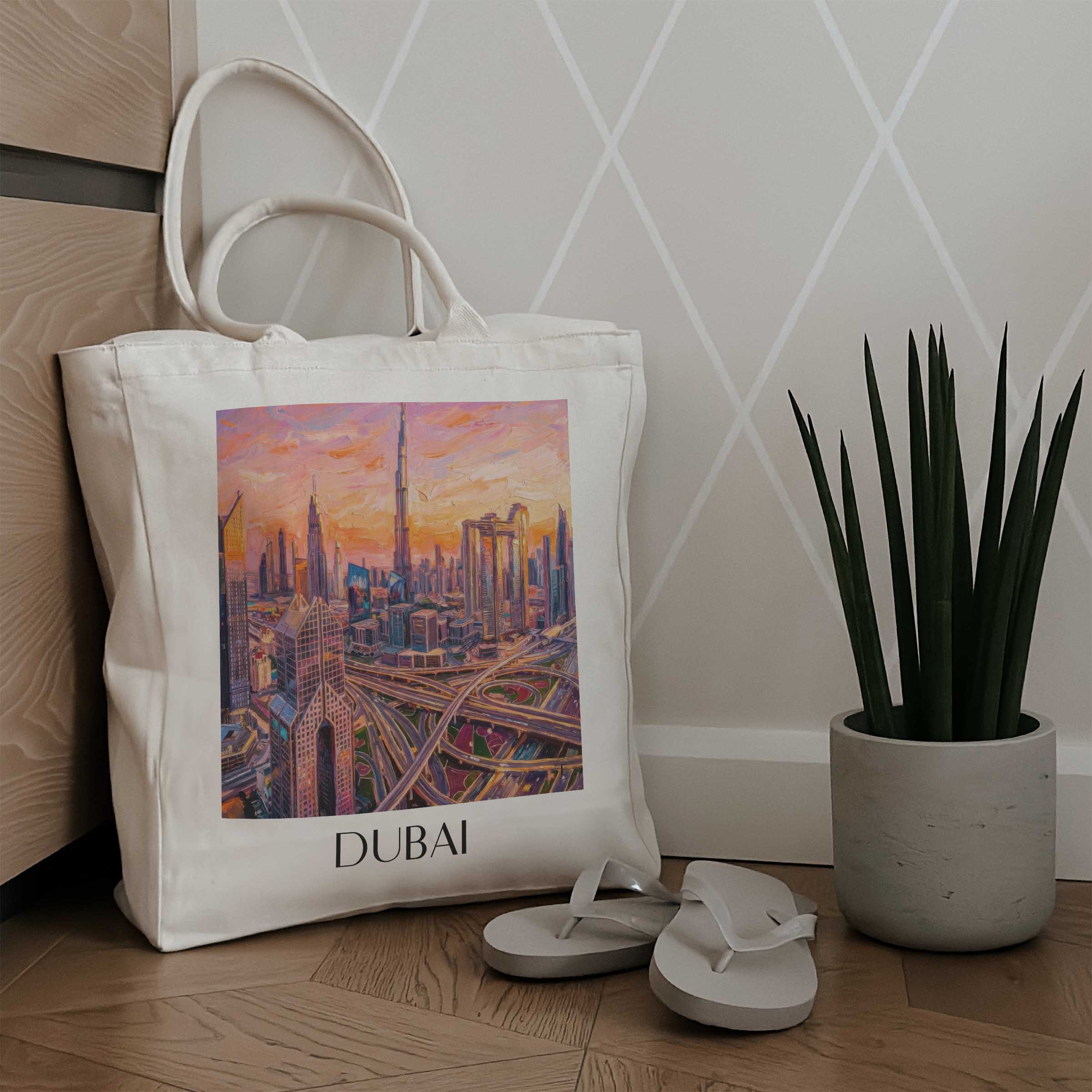 dubai-vereinigte-arabische-emirate-einkaufstasche-oil-painting-oelgemaelde