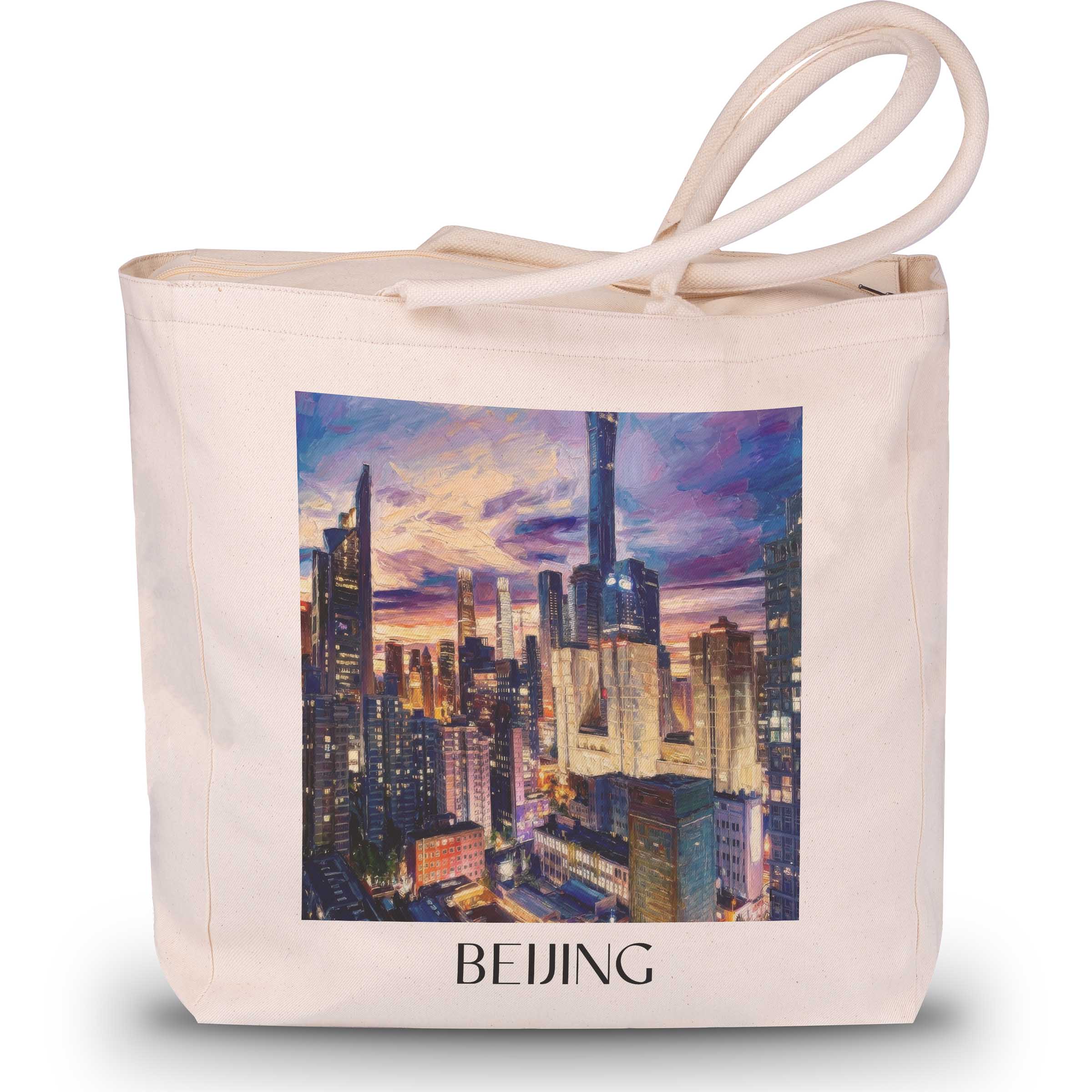 Peking - China Tote Bag - Einkaufstasche im Ölgemälde Stil