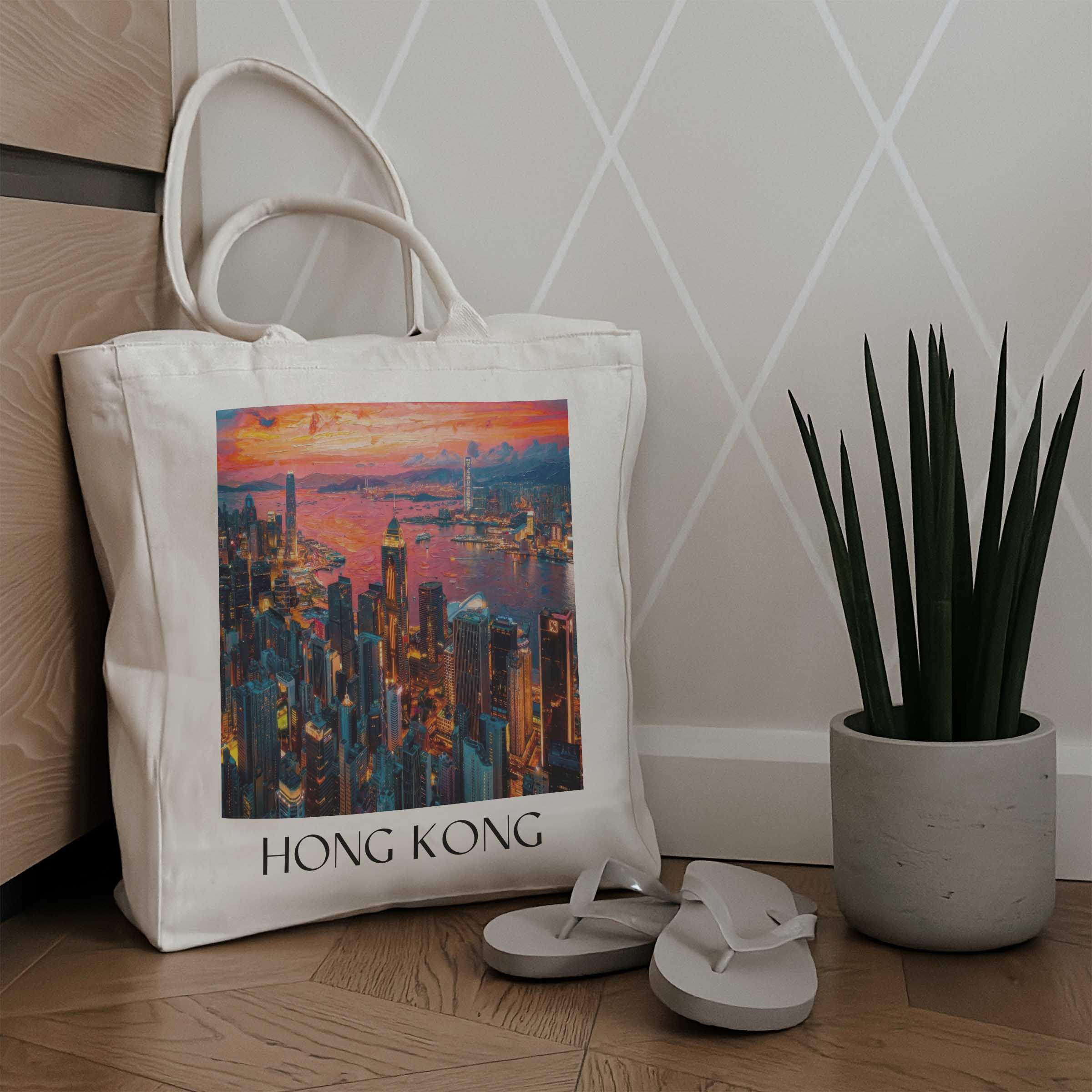 hong-kong-china-einkaufstasche-oil-painting-oelgemaelde